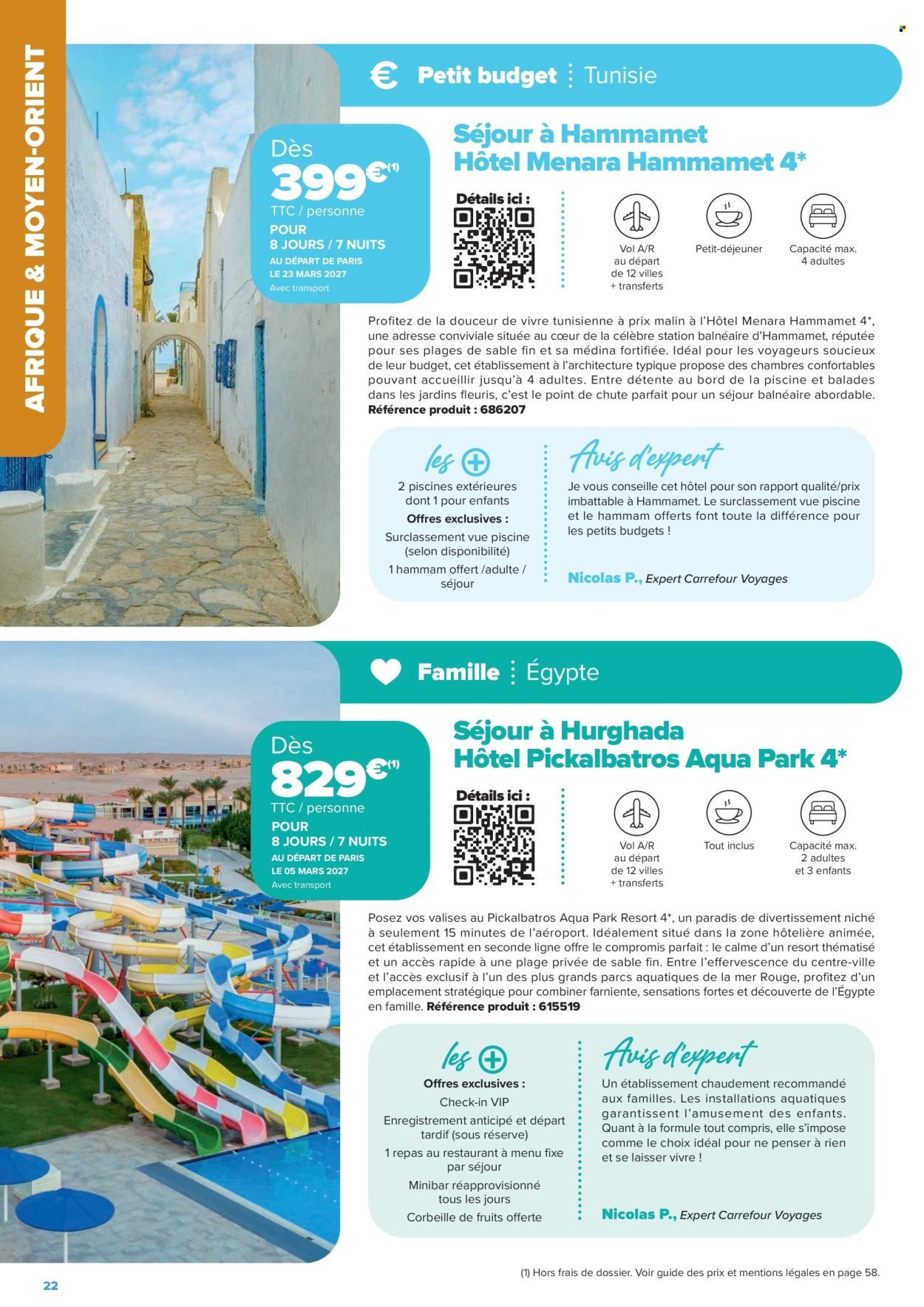 Catalogue CARREFOUR - SÉJOURS & CIRCUITS - LES CRÉATIONS