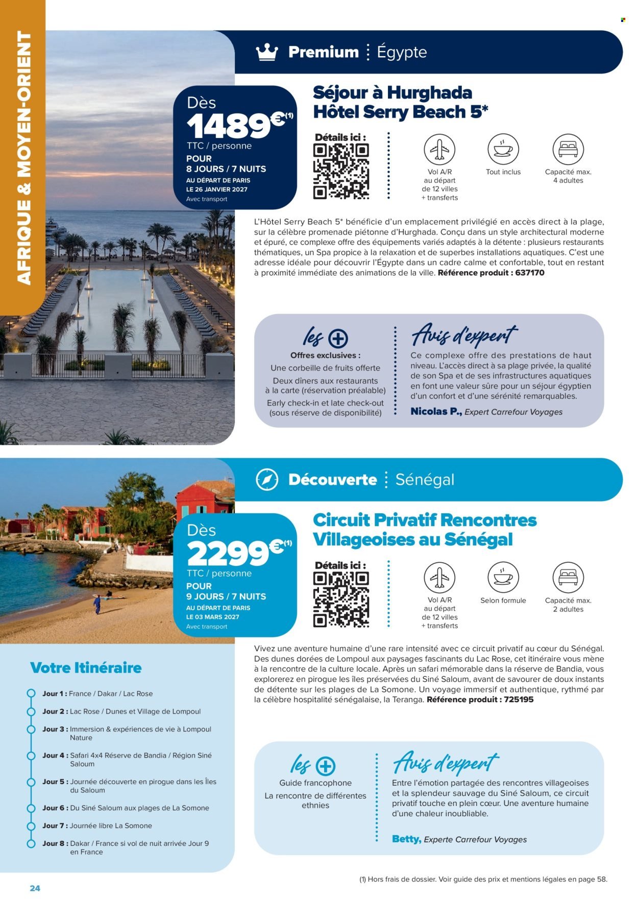 Catalogue CARREFOUR - SÉJOURS & CIRCUITS - LES CRÉATIONS