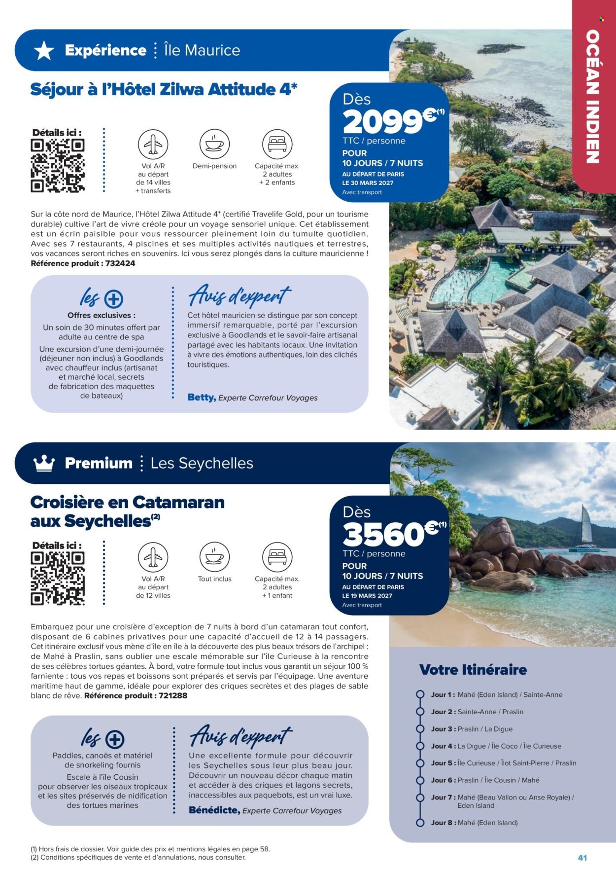 Catalogue CARREFOUR - SÉJOURS & CIRCUITS - LES CRÉATIONS