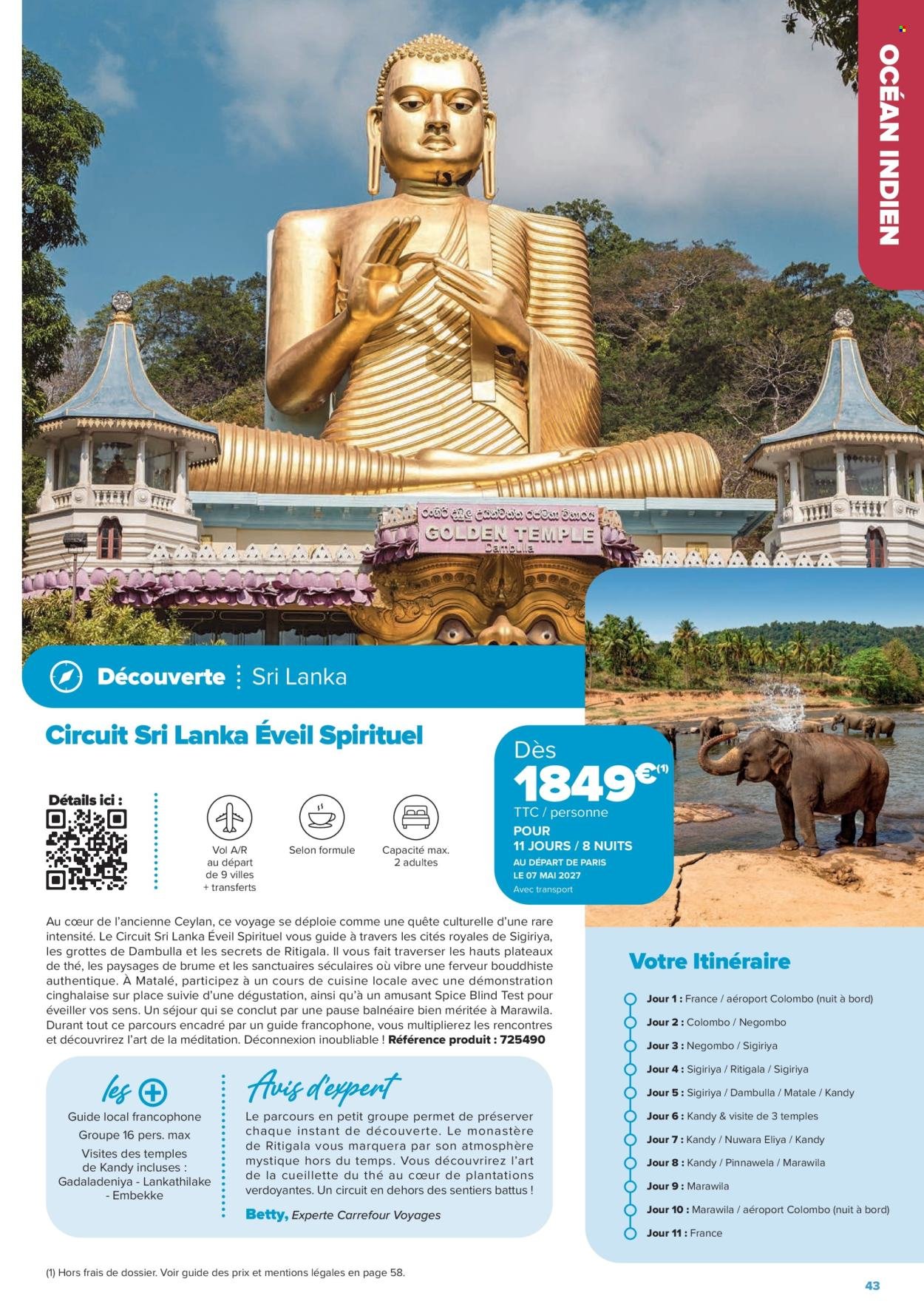 Catalogue CARREFOUR - SÉJOURS & CIRCUITS - LES CRÉATIONS
