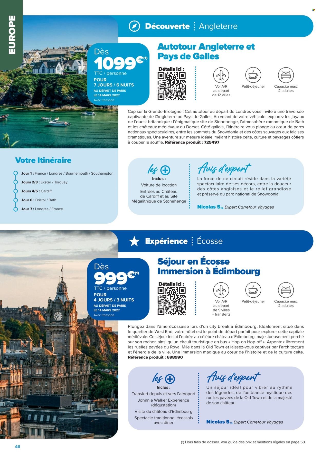 Catalogue CARREFOUR - SÉJOURS & CIRCUITS - LES CRÉATIONS