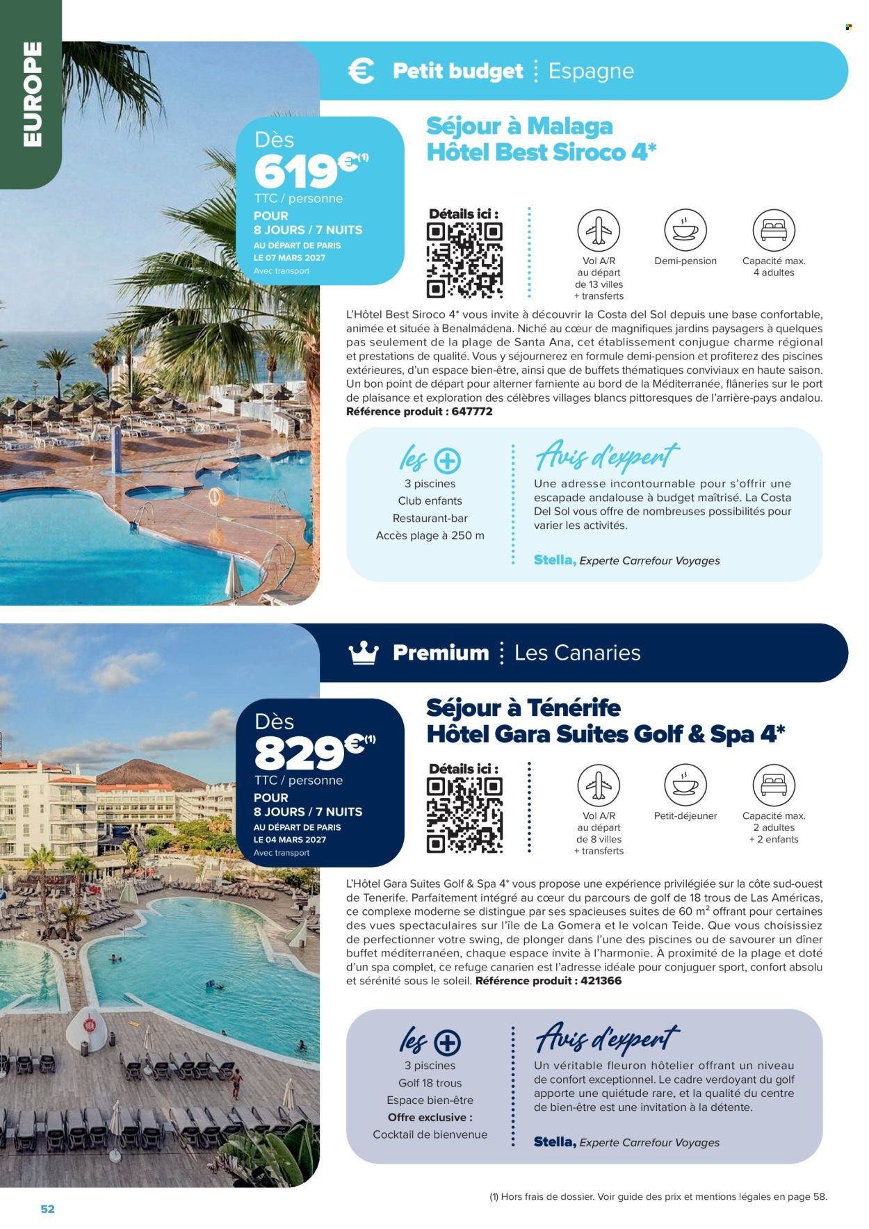 Catalogue CARREFOUR - SÉJOURS & CIRCUITS - LES CRÉATIONS