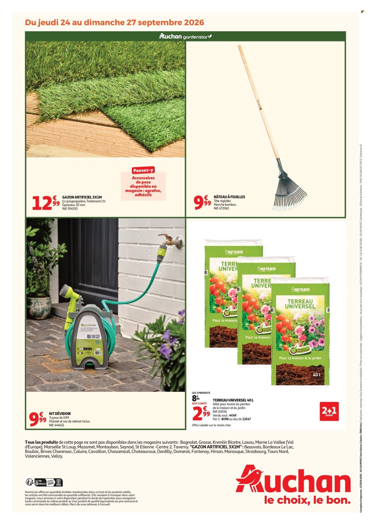 Catalogue AUCHAN - Bons plans du week end jardinage