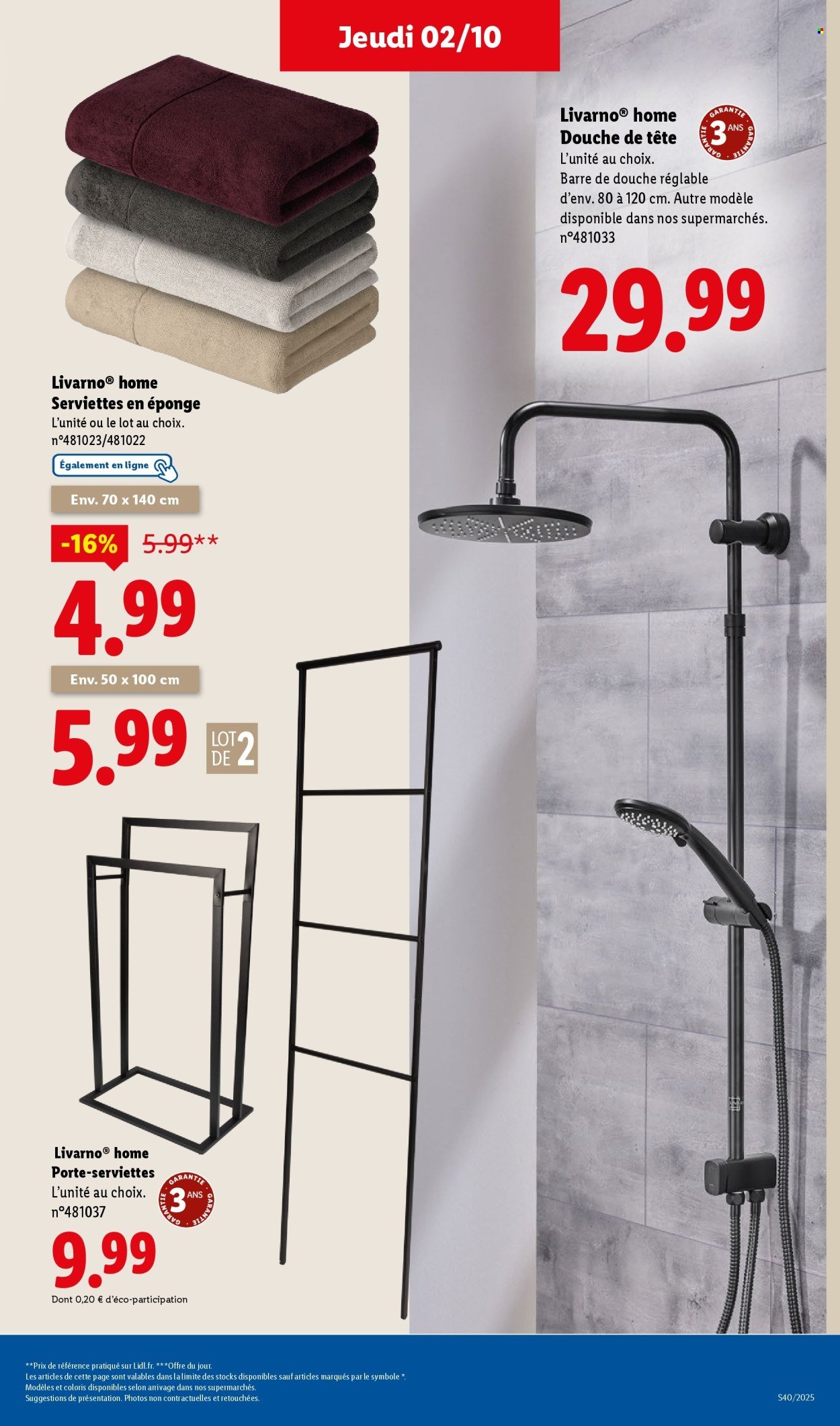 Catalogue LIDL - Les bonnes affaires de la semaine (2025-09-29 - 2025-10-02)