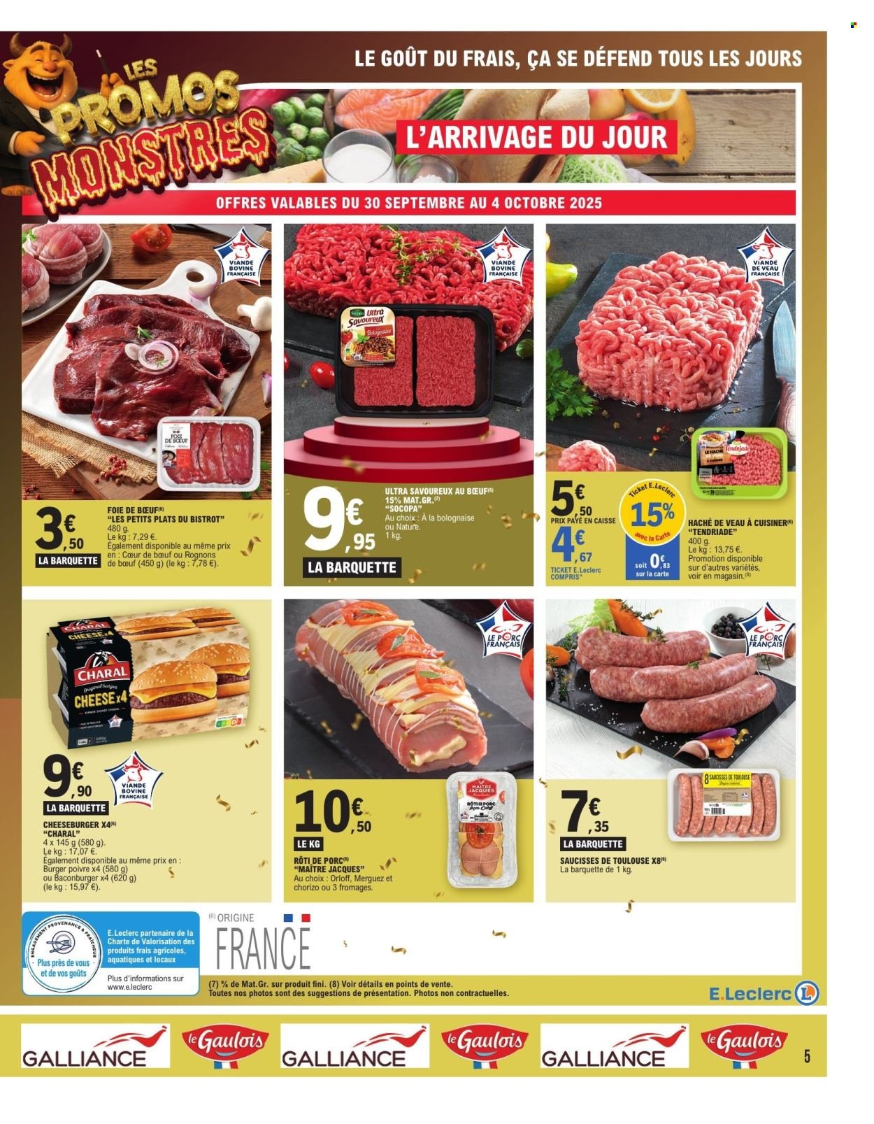 Catalogue E.LECLERC - PROMOS MONSTRES (2025-09-30 - 2025-10-11)