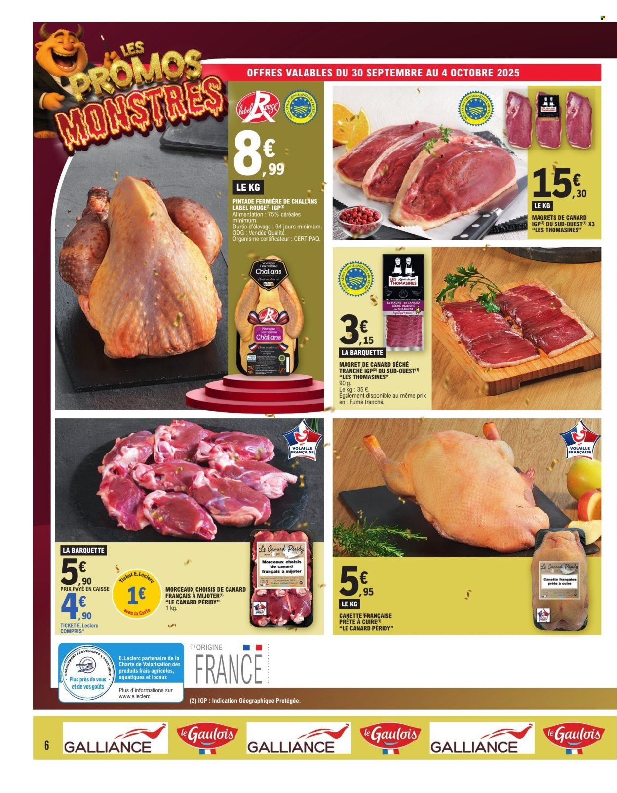 Catalogue E.LECLERC - PROMOS MONSTRES (2025-09-30 - 2025-10-11)