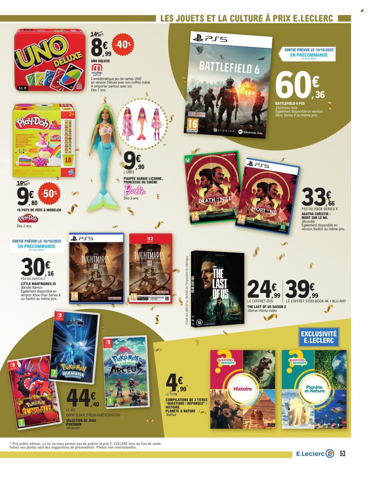 Catalogue E.LECLERC - PROMOS MONSTRES (2025-09-30 - 2025-10-11)