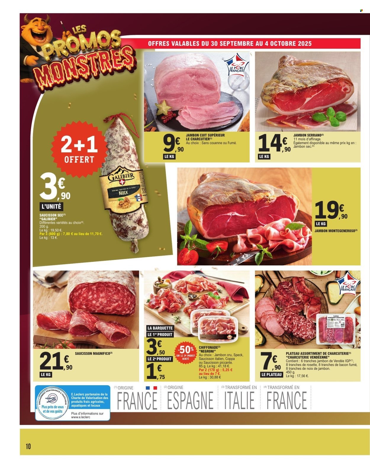 Catalogue E.LECLERC - PROMOS MONSTRES (2025-09-30 - 2025-10-11)