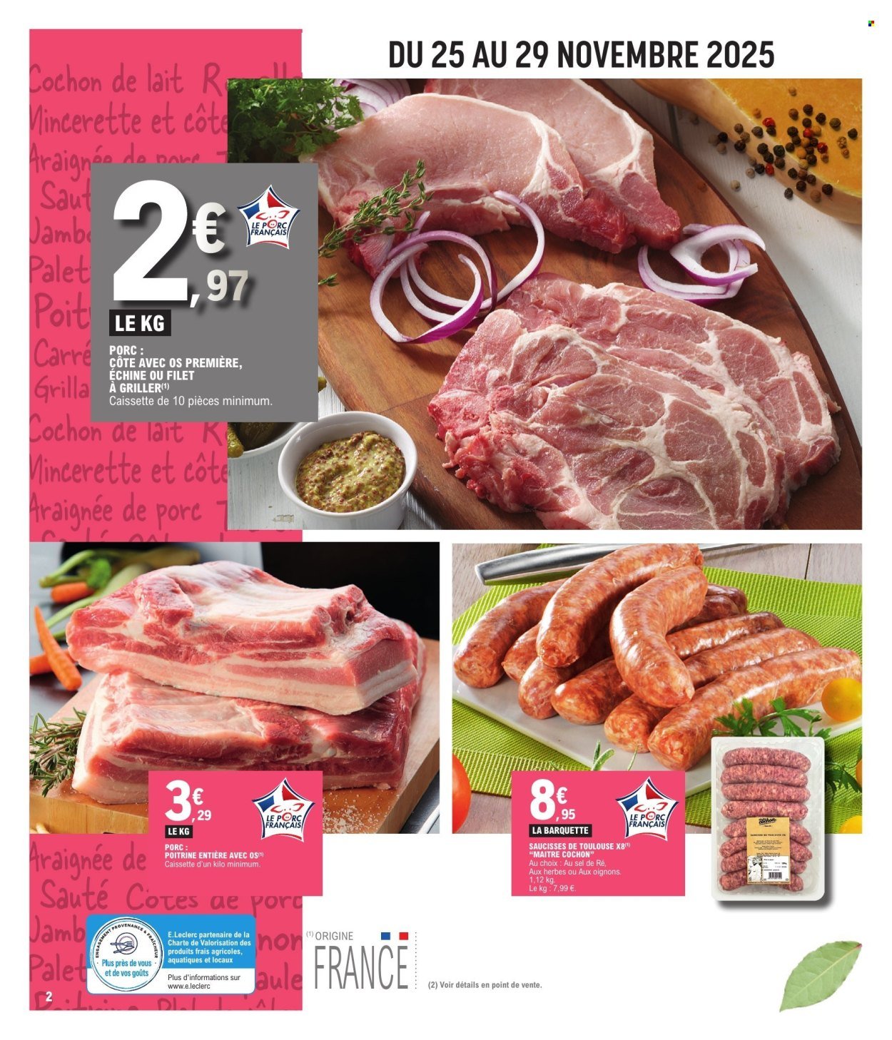 Catalogue E.LECLERC - FOIRE AU PORC