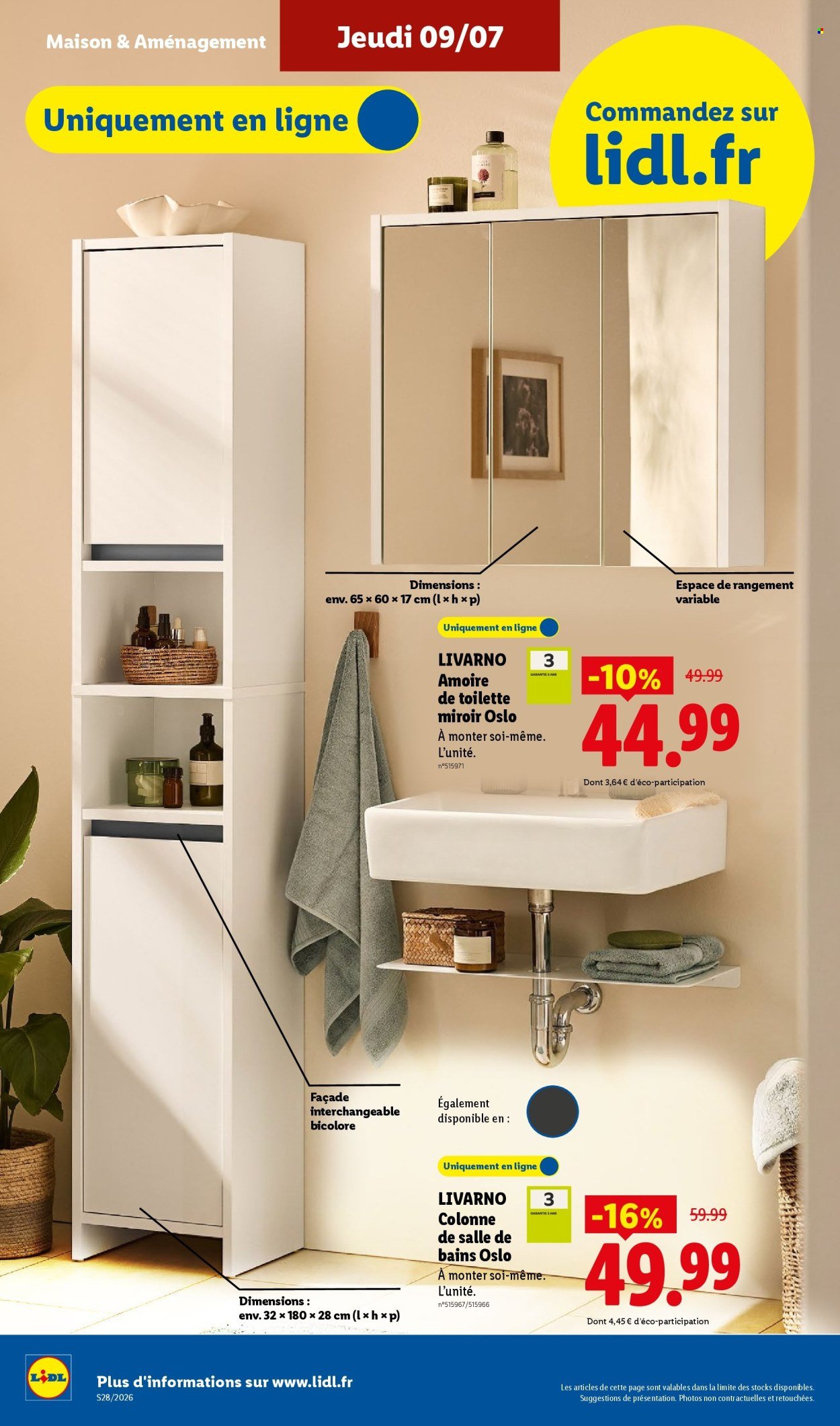 Catalogue LIDL - Les Exclus Web de la semaine