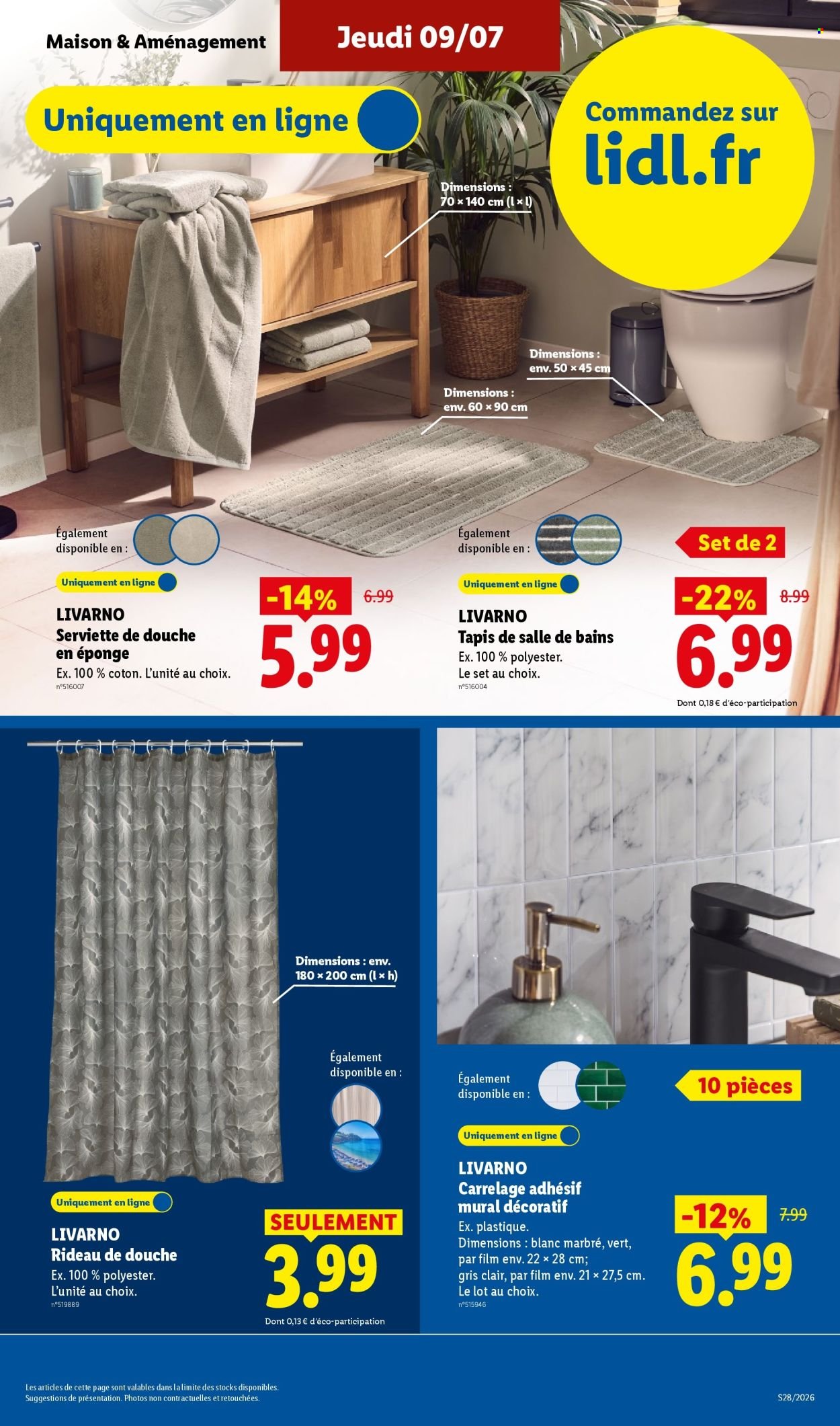 Catalogue LIDL - Les Exclus Web de la semaine