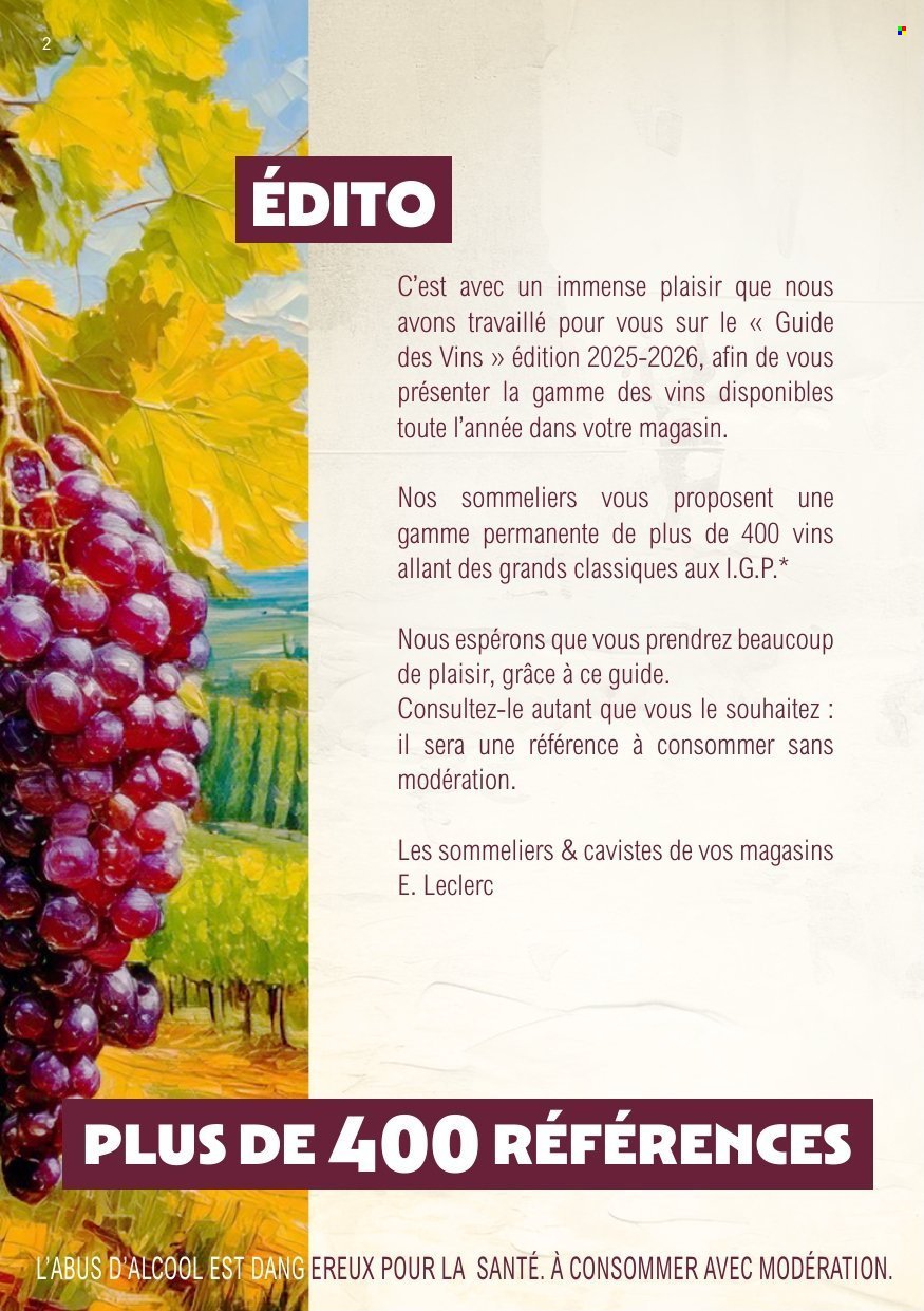 Catalogue E.LECLERC - GUIDE DES VINS 2025/2026 (2025-09-05)