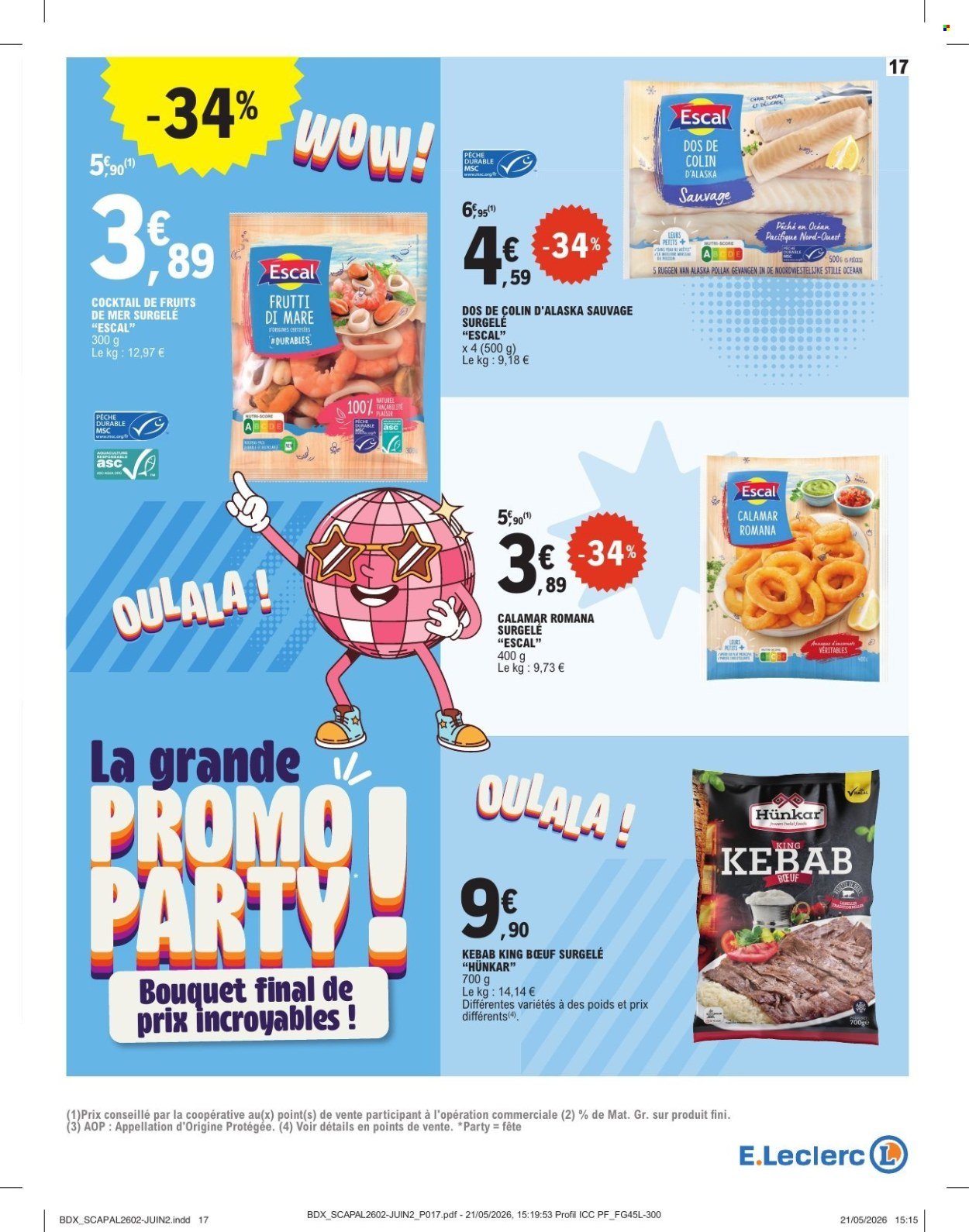 Catalogue E.LECLERC - 40 ANS SCAPALSACE