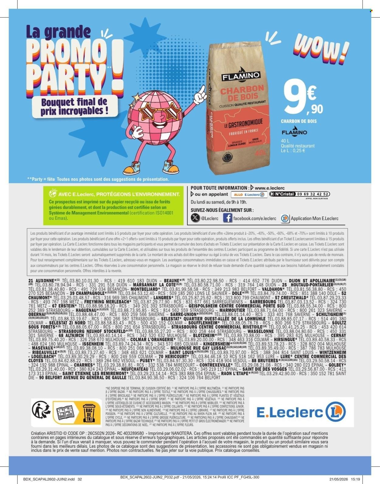 Catalogue E.LECLERC - 40 ANS SCAPALSACE