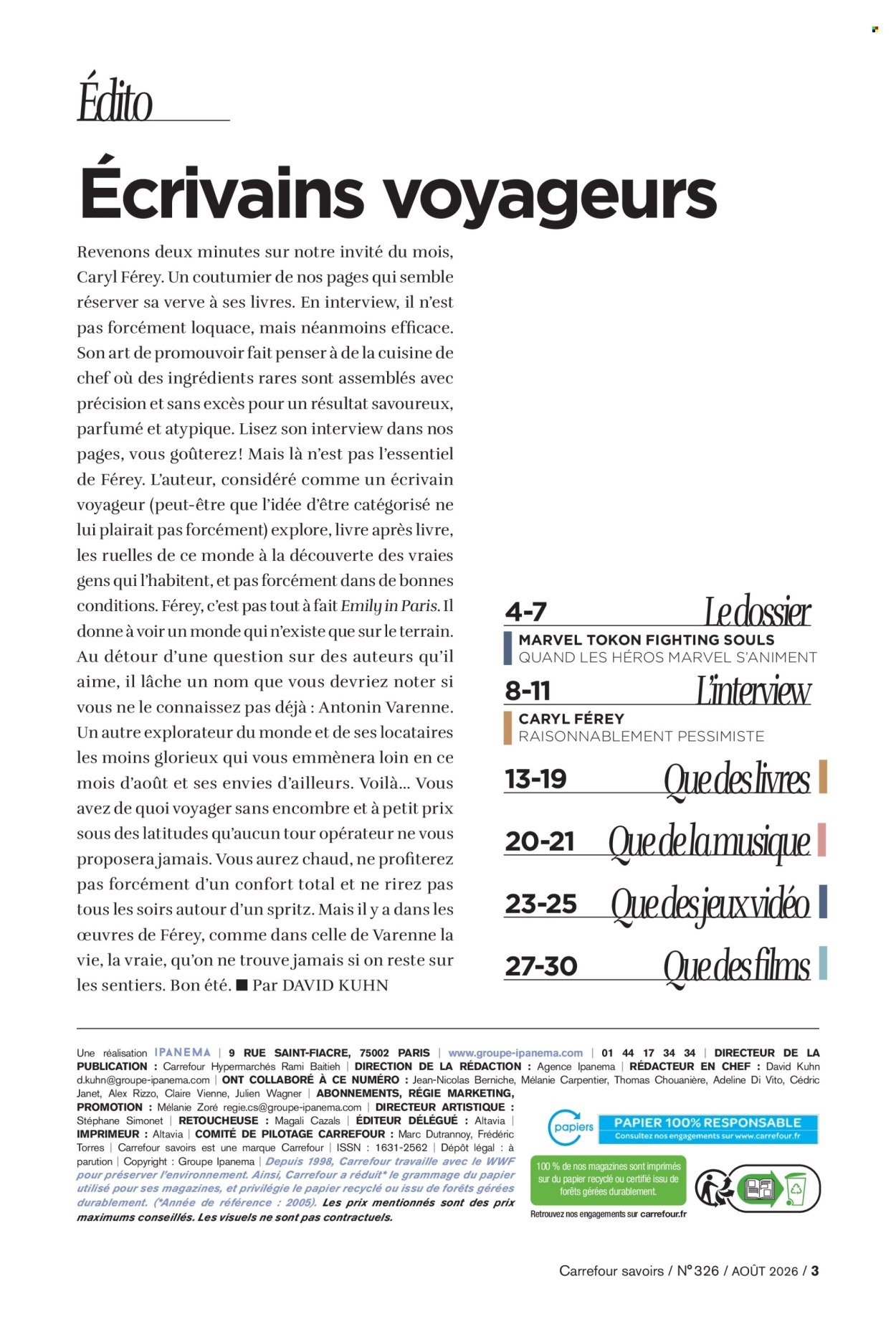 Catalogue CARREFOUR - À CHACUN SA CULTURE