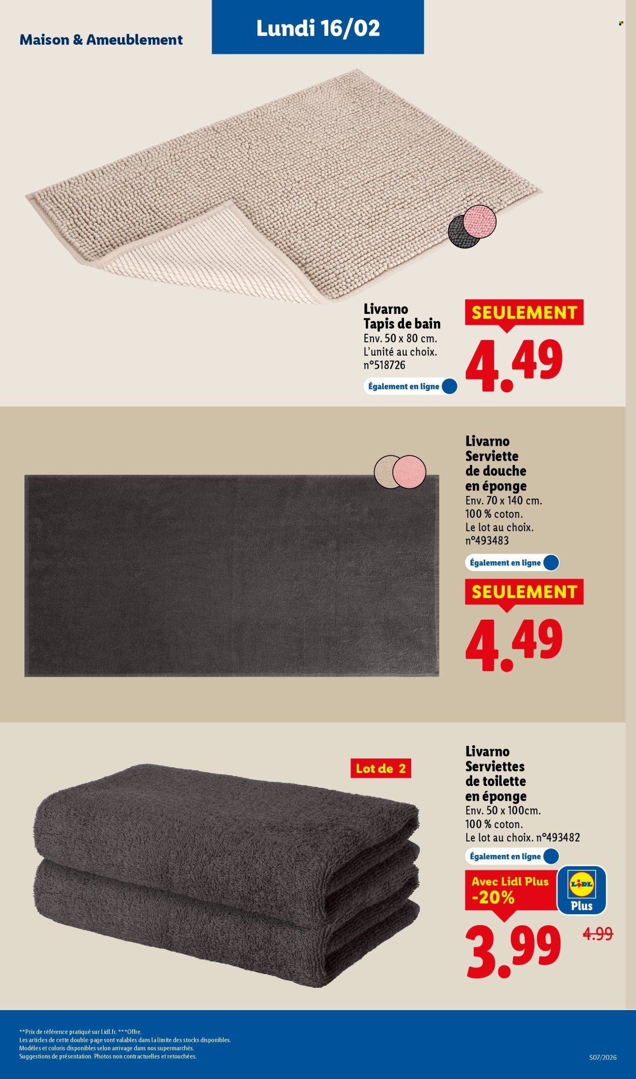 Catalogue LIDL - Les bonnes affaires de la semaine (2026-02-12 - 2026-02-16)