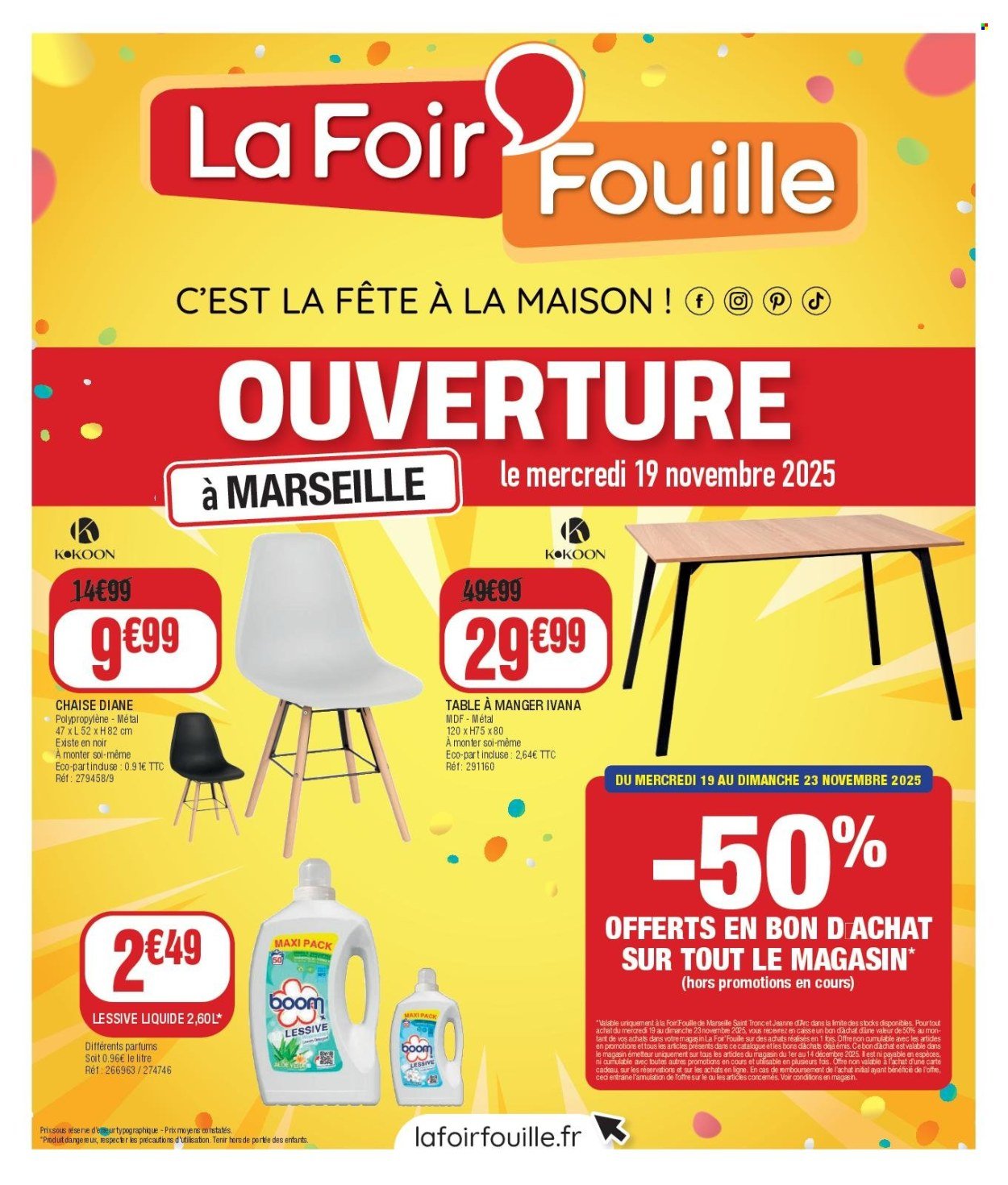 Catalogue LA FOIR'FOUILLE - Du mercredi 19 novembre 2025