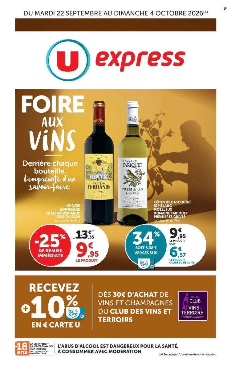 Catalogue U EXPRESS - FOIRE AUX VINS consultation en avant-première !