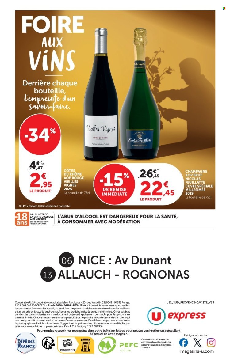 Catalogue U EXPRESS - FOIRE AUX VINS consultation en avant-première !