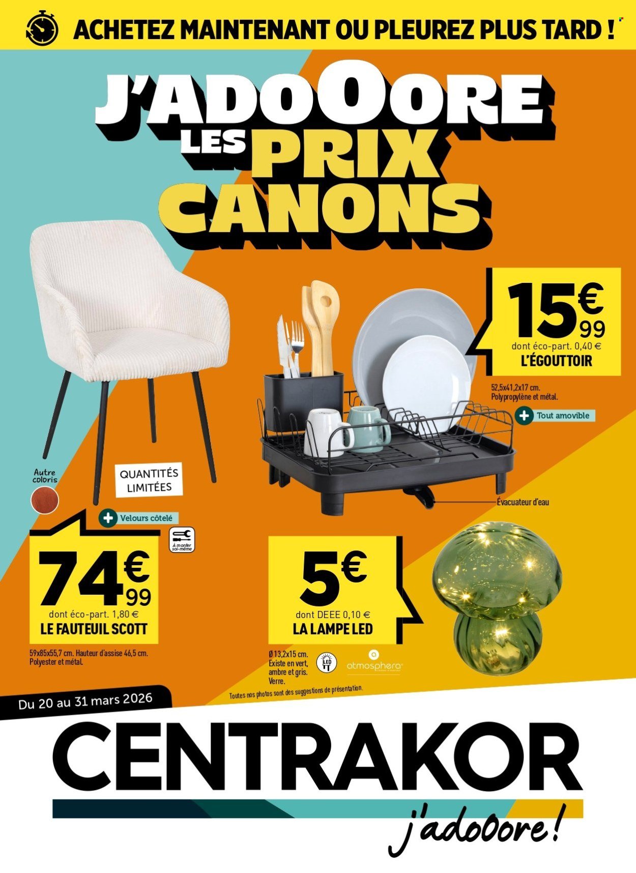 Catalogue CENTRAKOR - J'adooore les prix canons (2026-03-20 - 2026-03-31)