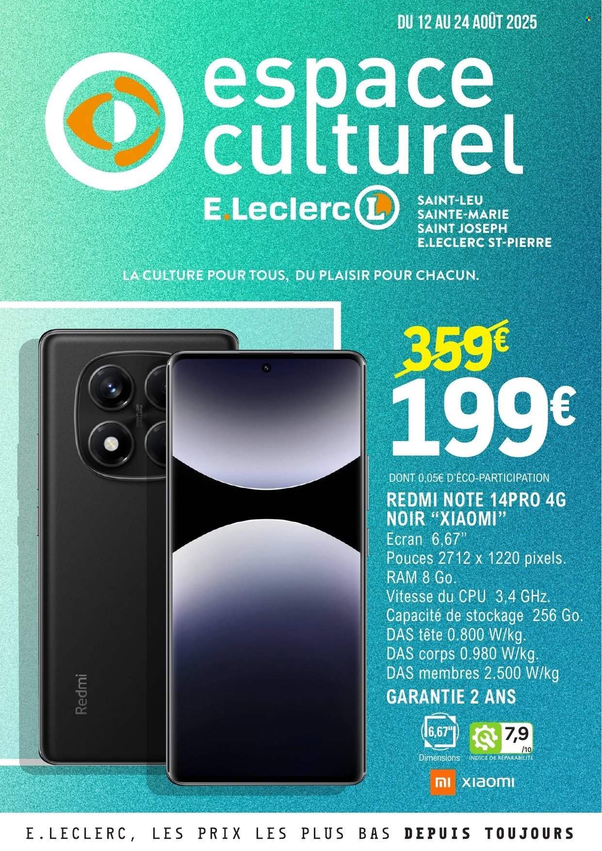 Catalogue E.LECLERC - Du mardi 12 août 2025 (2025-08-12 - 2025-08-24)