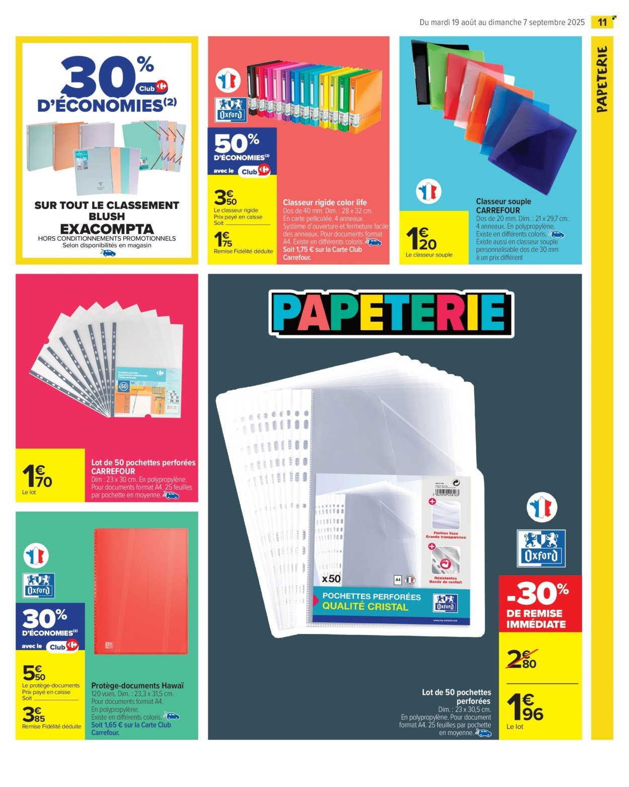 Catalogue CARREFOUR MARKET - 80 % D'ÉCONOMIES (2025-08-19 - 2025-09-07)