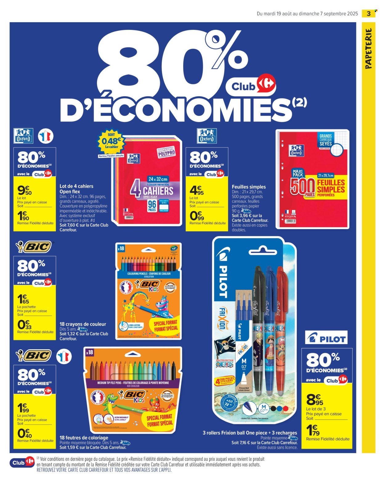 Catalogue CARREFOUR MARKET - 80 % D'ÉCONOMIES (2025-08-19 - 2025-09-07)