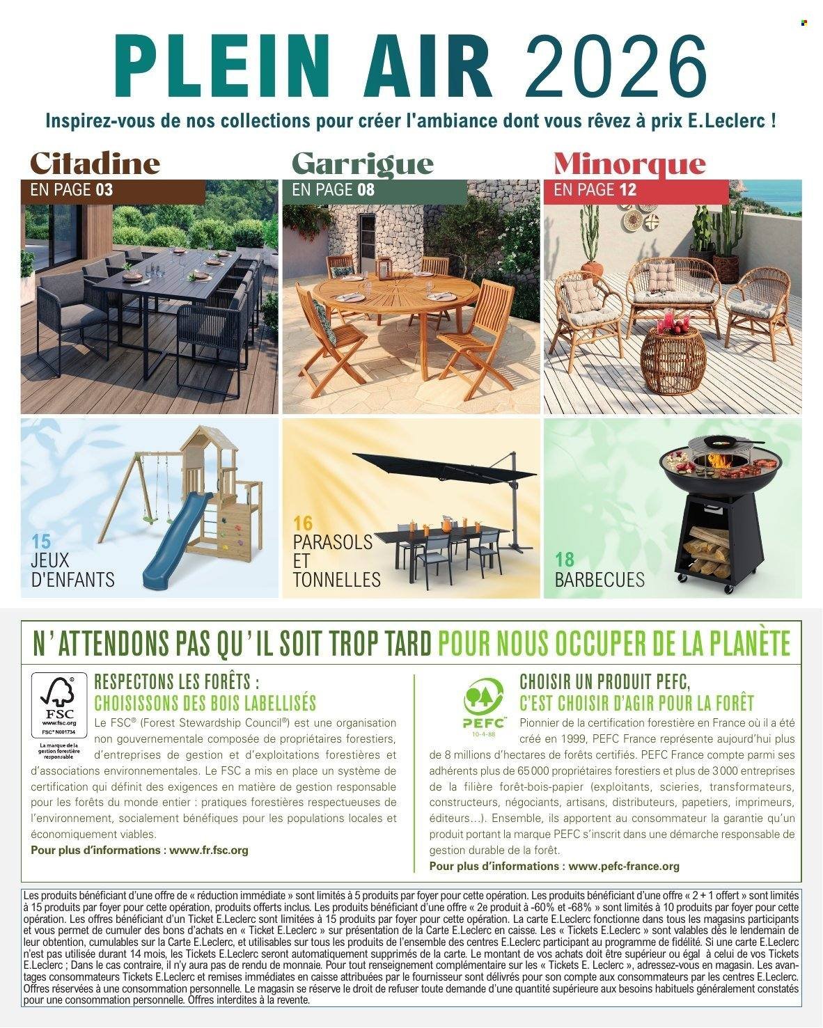 Catalogue E.LECLERC - PLEIN AIR