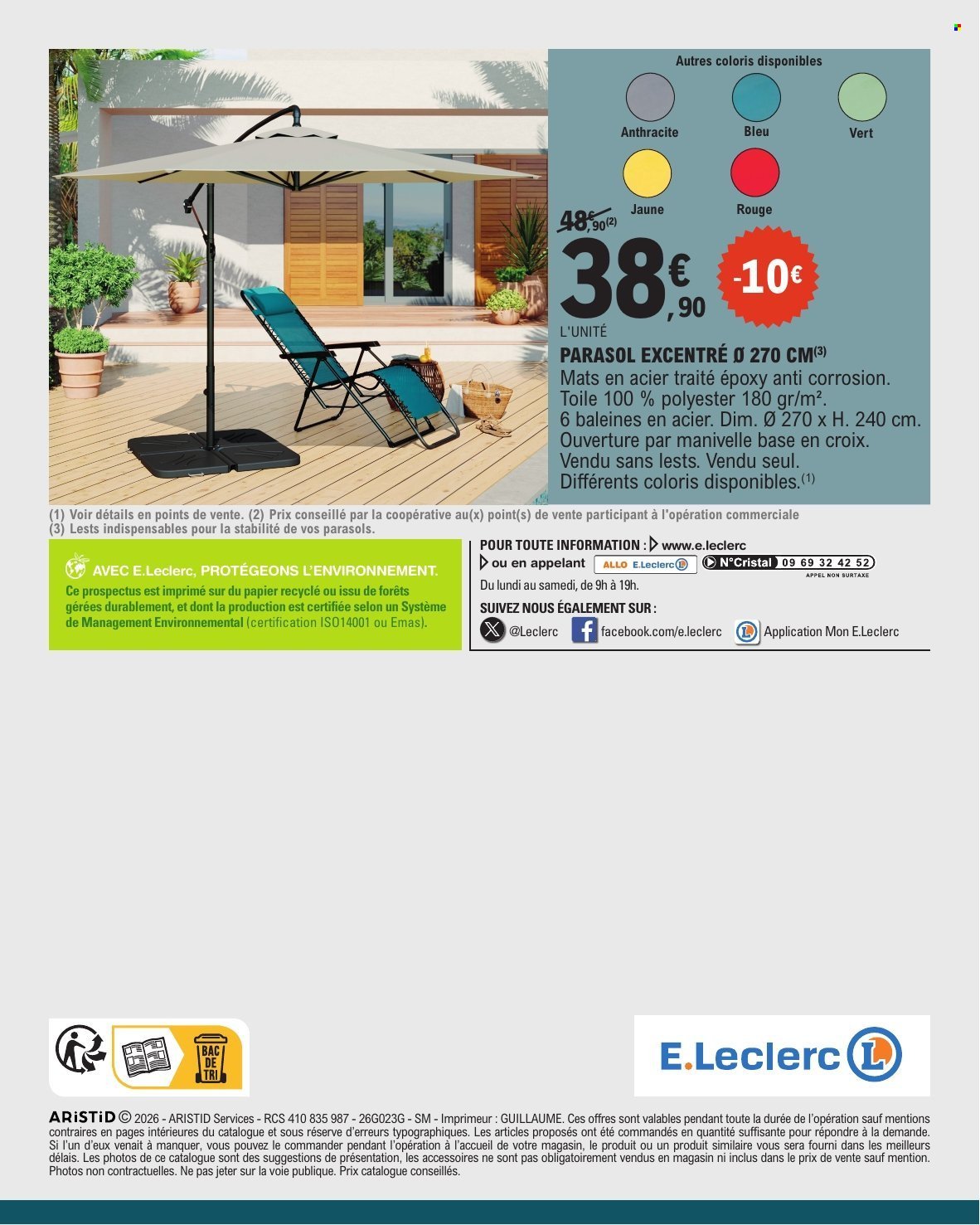 Catalogue E.LECLERC - PLEIN AIR