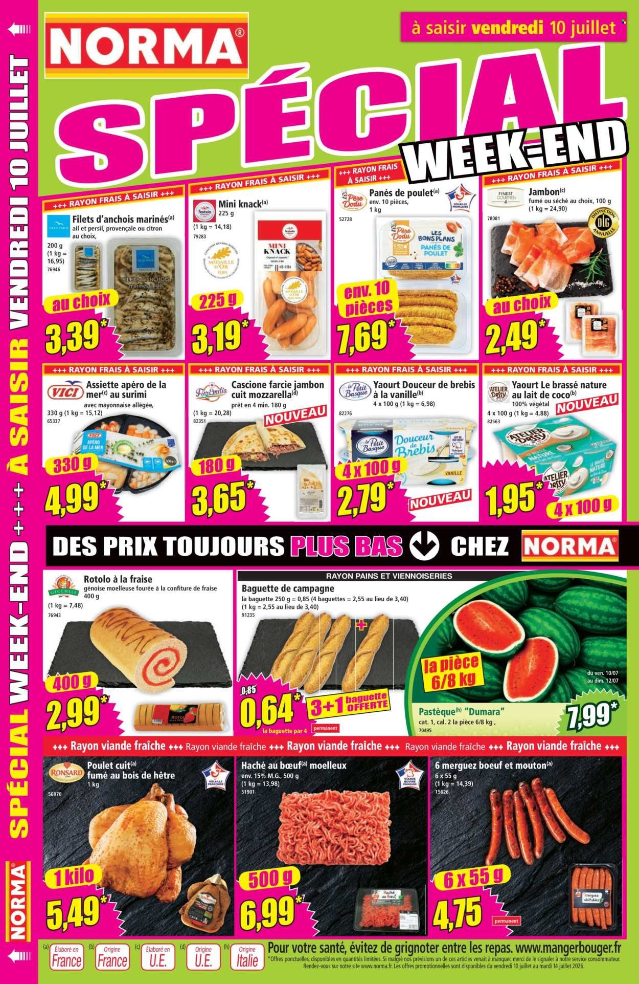 Catalogue NORMA - Du mercredi 8 juillet 2026