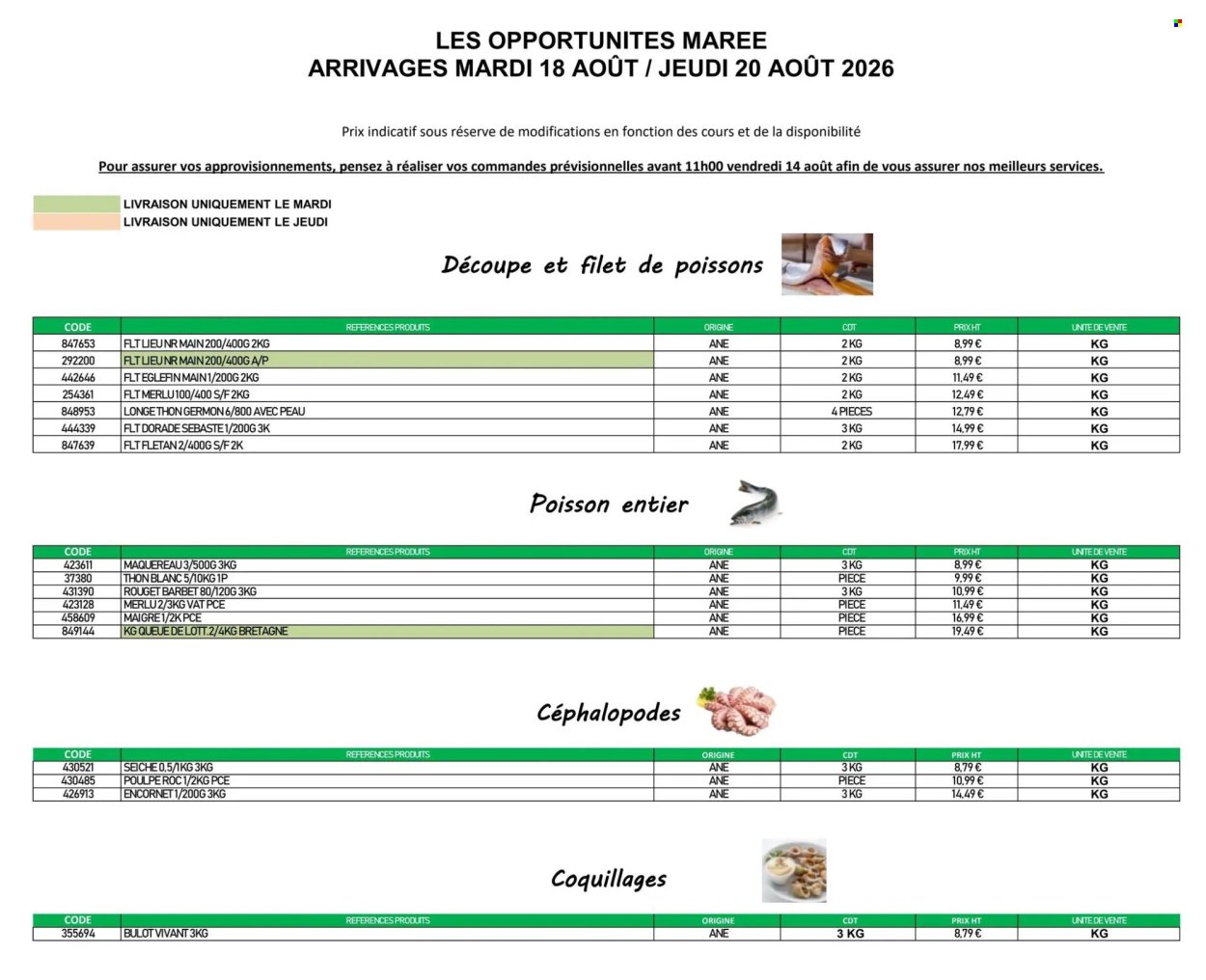 Catalogue PROMOCASH - Offre marée