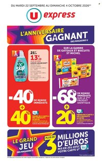 Catalogue U EXPRESS - Anniversaire gagnant des Magasins U