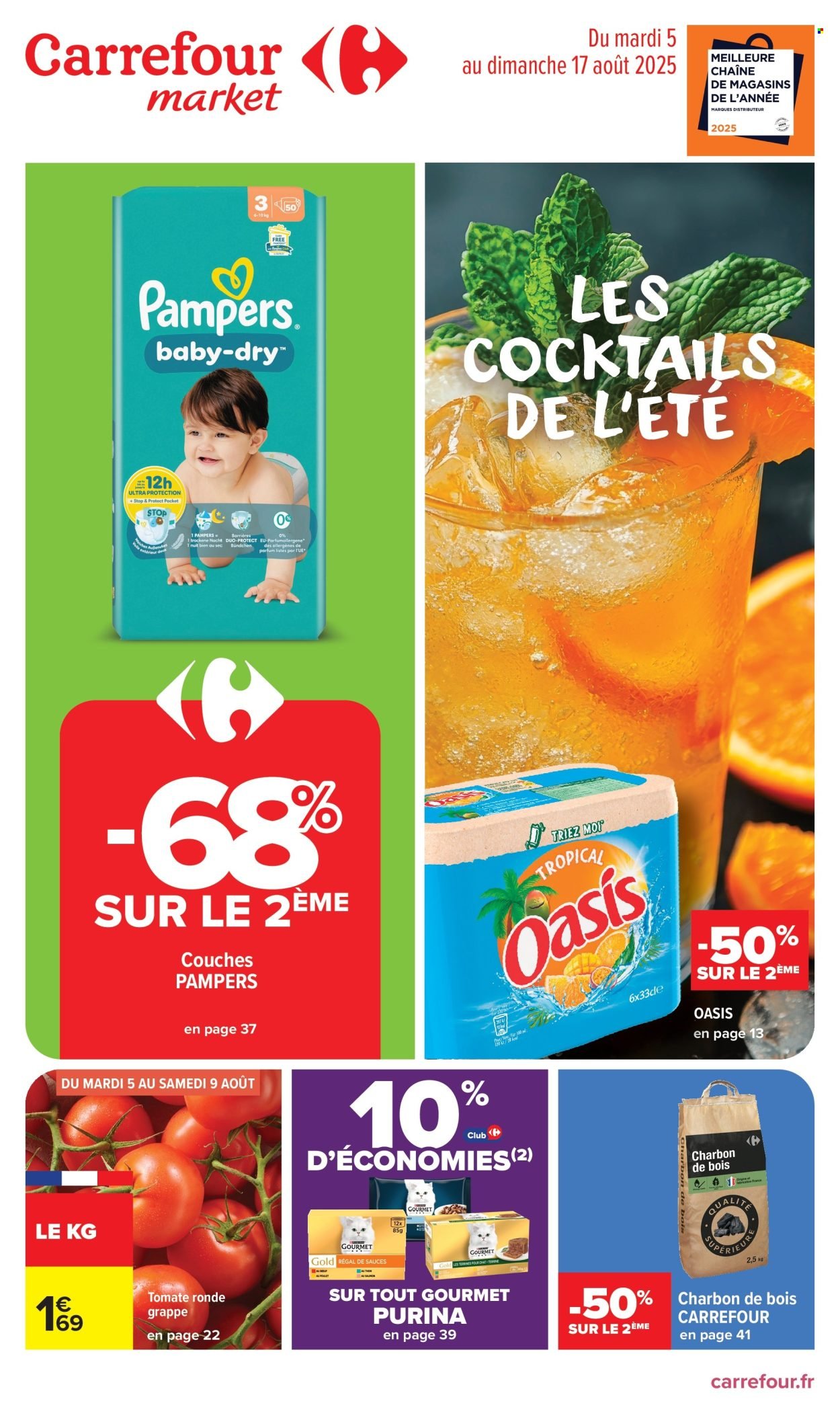 Catalogue CARREFOUR MARKET - LES COCKTAILS DE L'ETE ! (2025-08-05 - 2025-08-17)