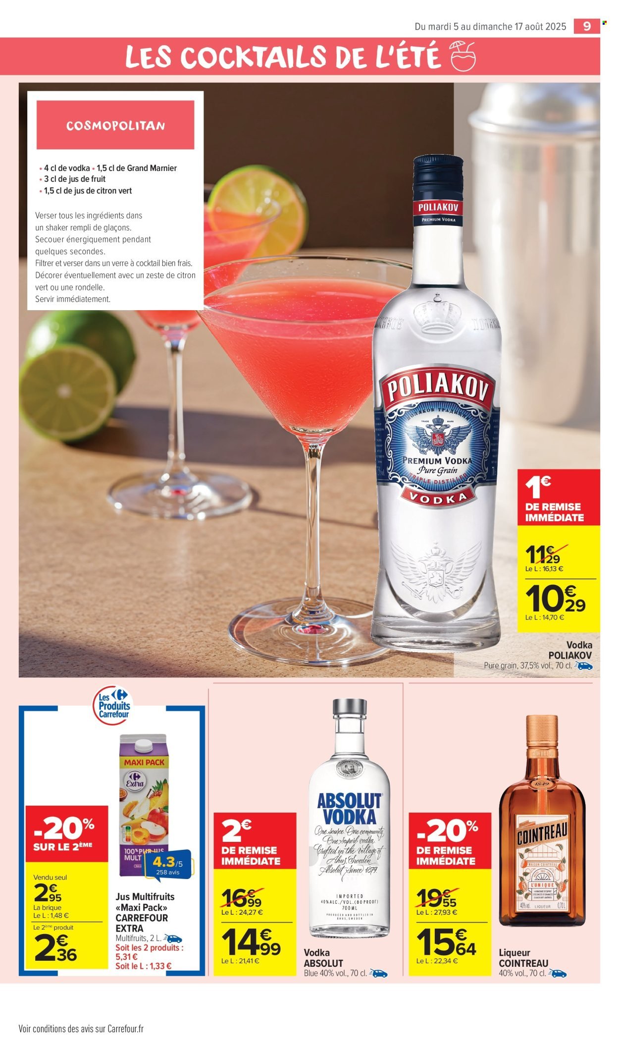 Catalogue CARREFOUR MARKET - LES COCKTAILS DE L'ETE ! (2025-08-05 - 2025-08-17)