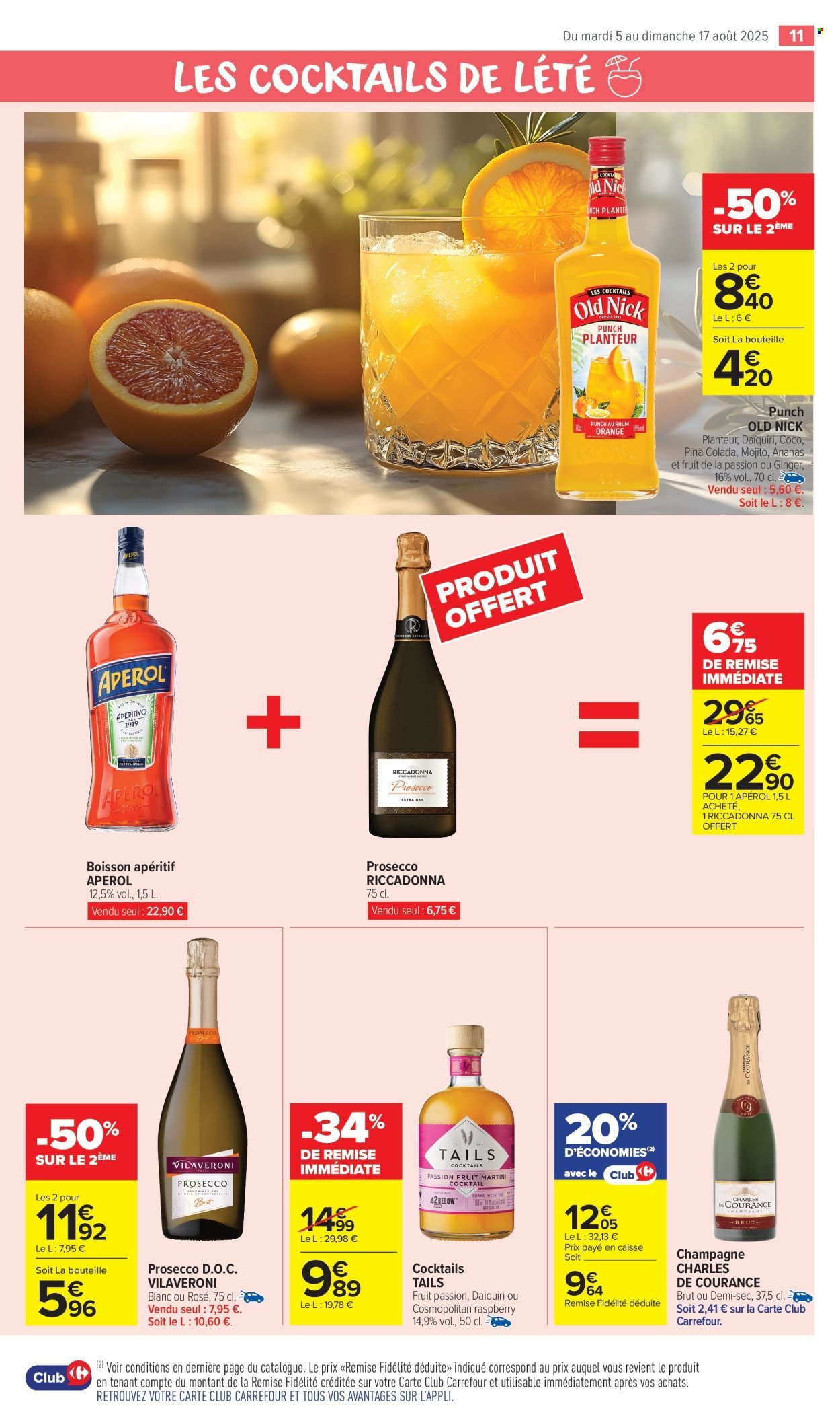 Catalogue CARREFOUR MARKET - LES COCKTAILS DE L'ETE ! (2025-08-05 - 2025-08-17)
