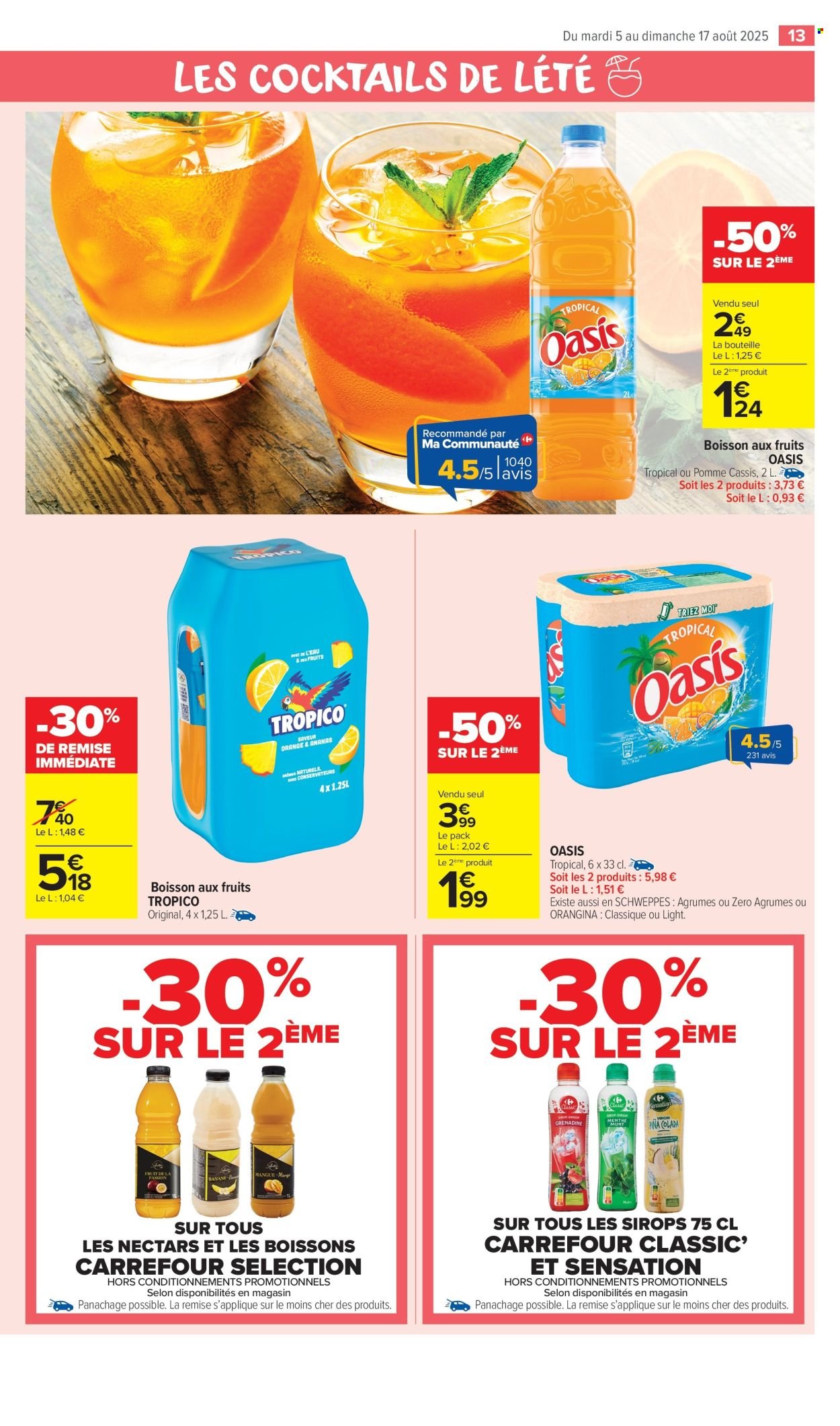Catalogue CARREFOUR MARKET - LES COCKTAILS DE L'ETE ! (2025-08-05 - 2025-08-17)