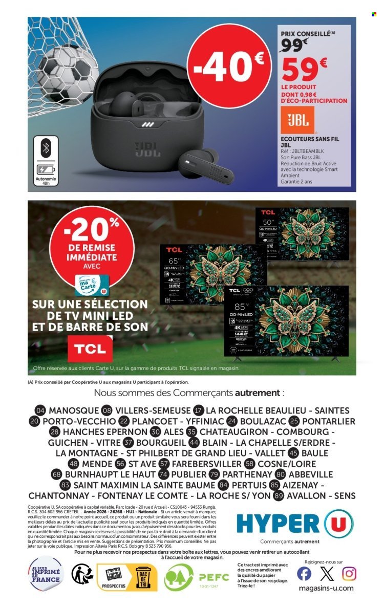 Catalogue HYPER U - L'avant match à prix bas