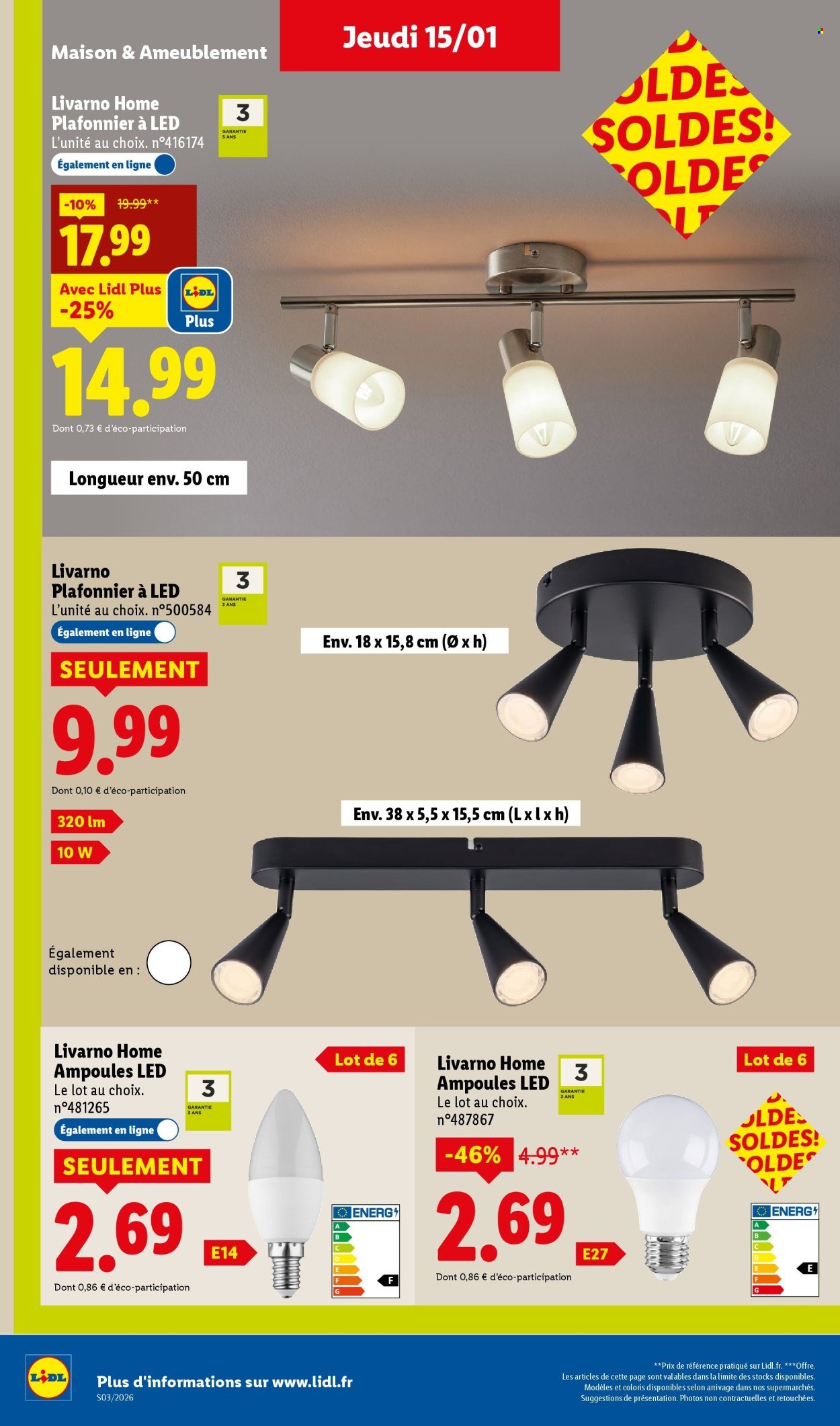 Catalogue LIDL - Soldes Lidl : Jusqu'à -75% ! (2026-01-12 - 2026-01-15)