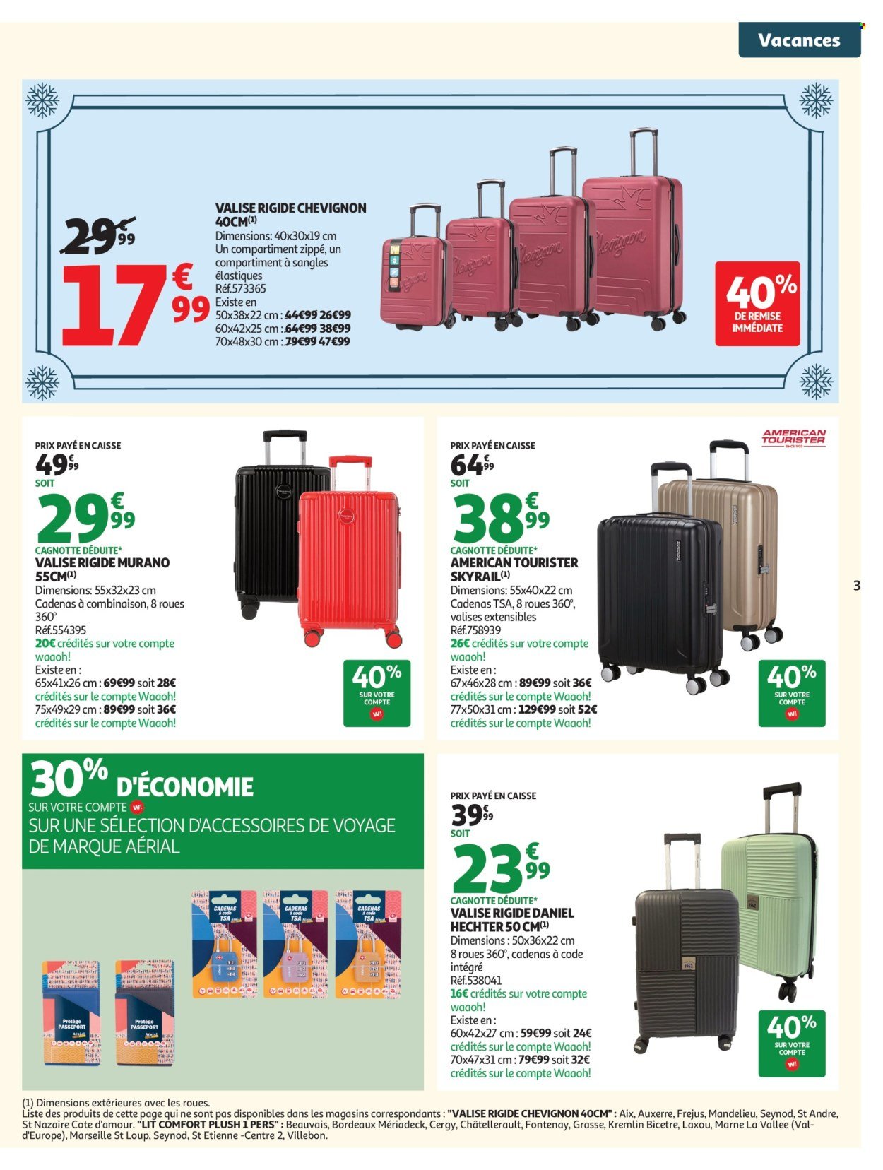 Catalogue AUCHAN - Valises et vacances