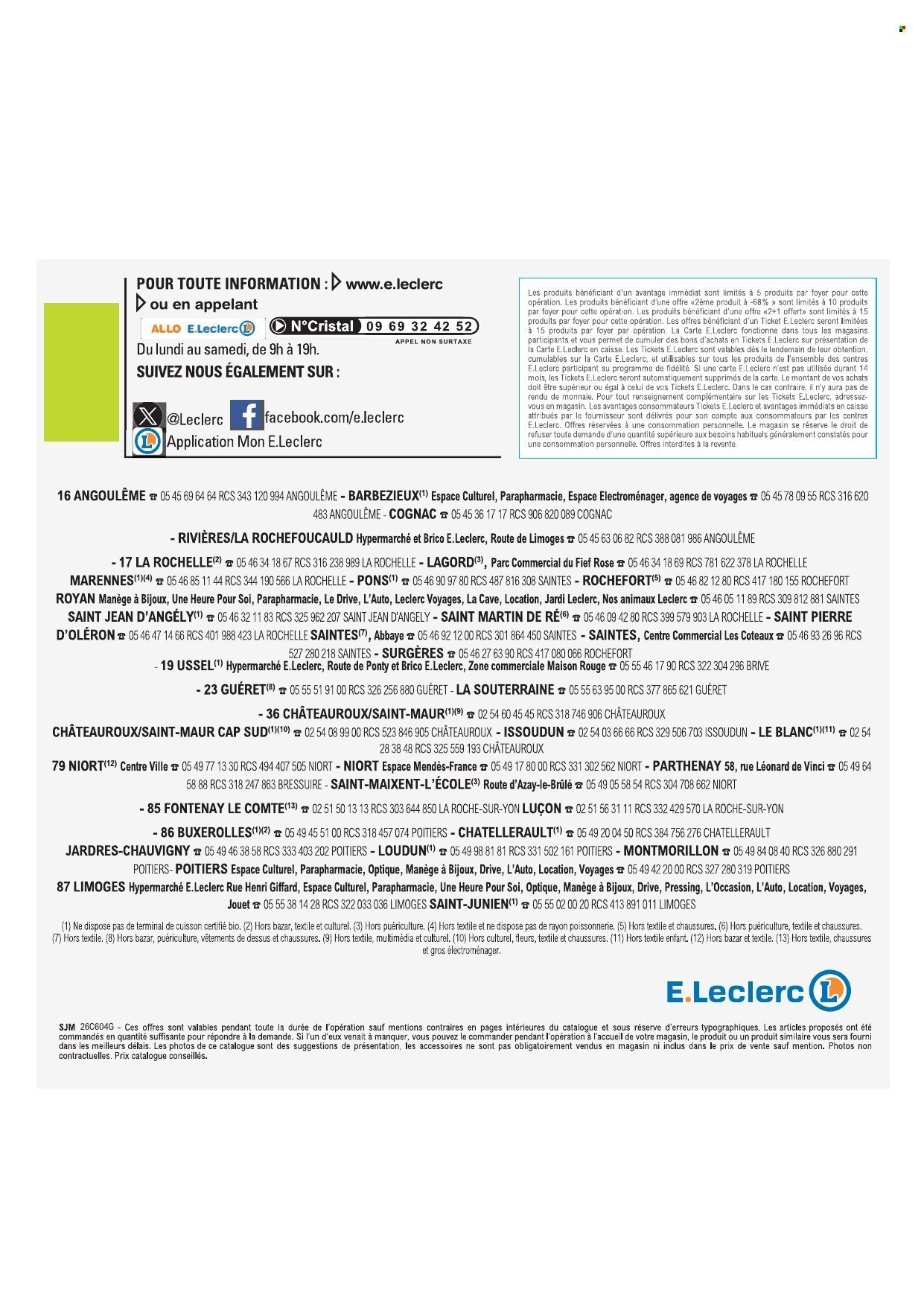 Catalogue E.LECLERC - Temps fort