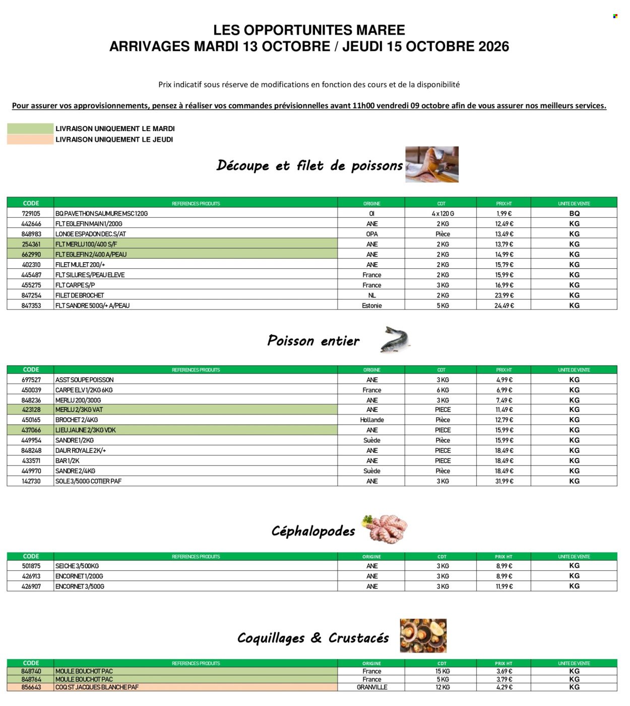 Catalogue PROMOCASH - Offre marée