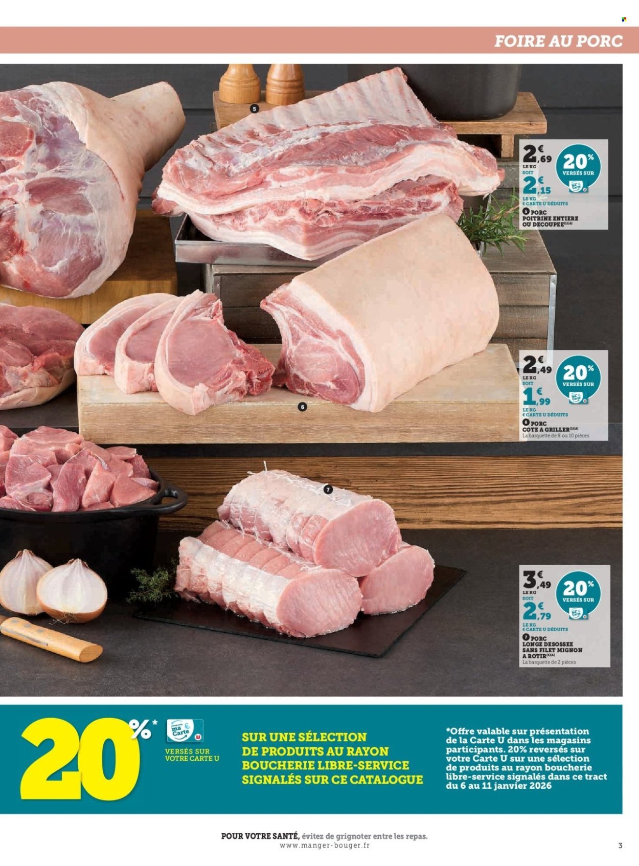 Catalogue SUPER U - Foire au porc à prix bas (2026-01-06 - 2026-01-11)