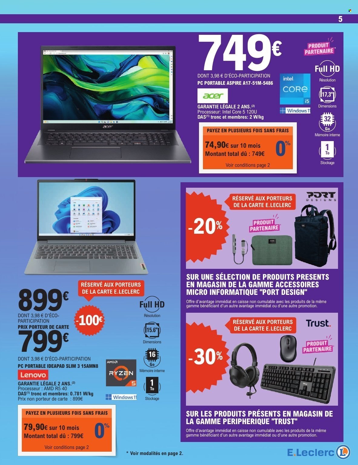 Catalogue E.LECLERC - HIGH-TECH RENTREE DES ETUDIANTS