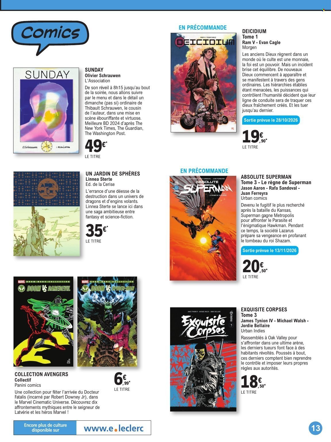 Catalogue E.LECLERC - GUIDE BD