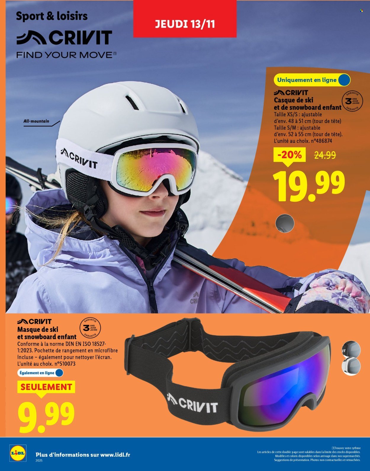 Catalogue LIDL - Catalogue sport et loisirs 2025 - Hiver 2025
