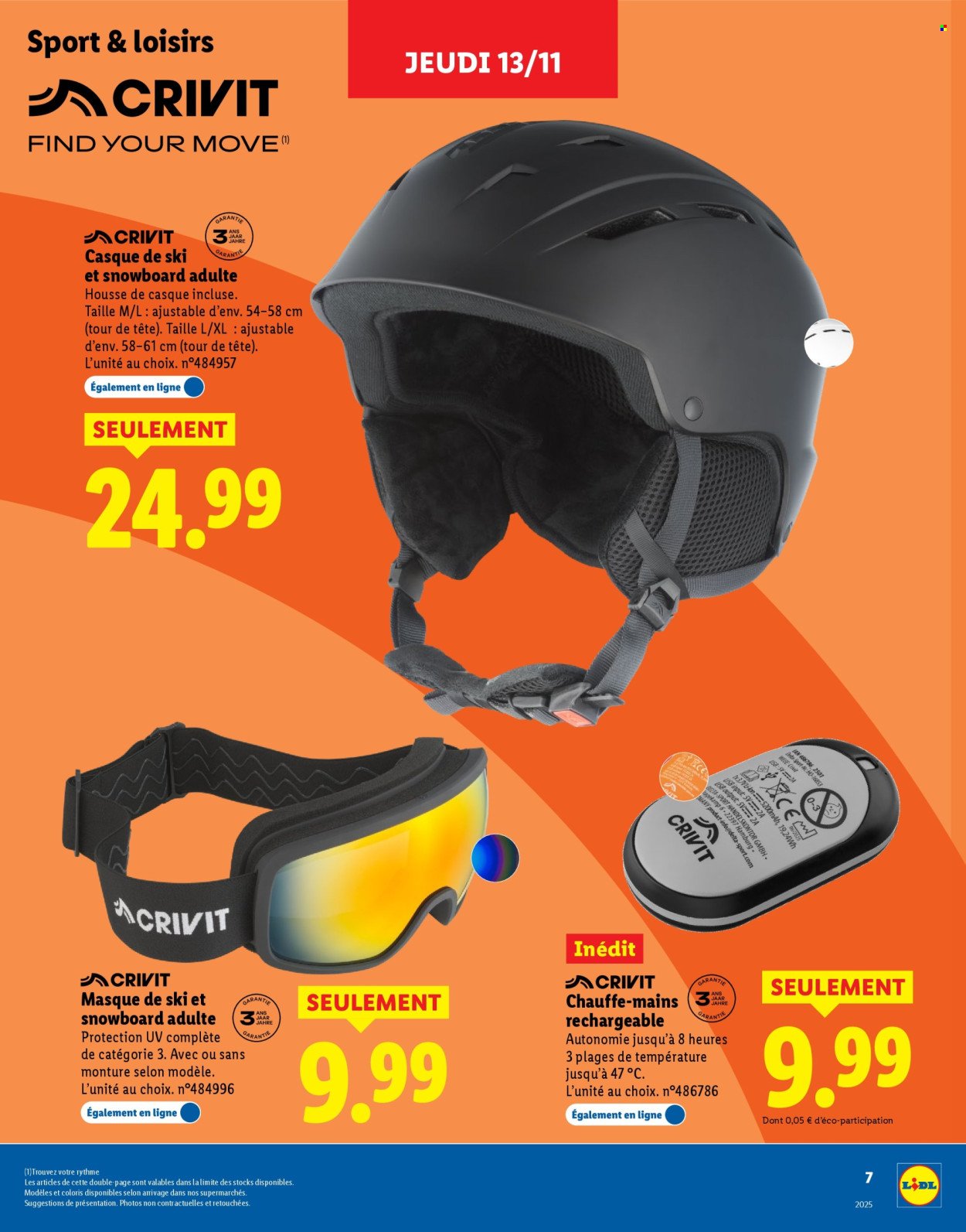 Catalogue LIDL - Catalogue sport et loisirs 2025 - Hiver 2025