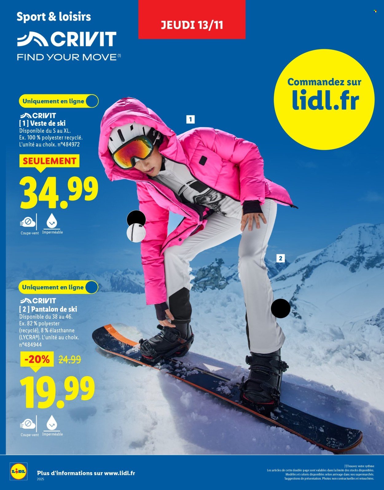 Catalogue LIDL - Catalogue sport et loisirs 2025 - Hiver 2025