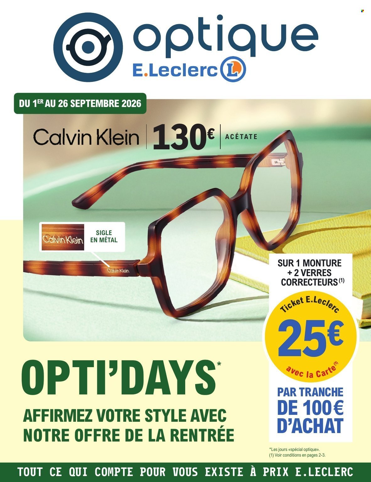 Catalogue E.LECLERC - OPTI'DAYS RENTRÉE
