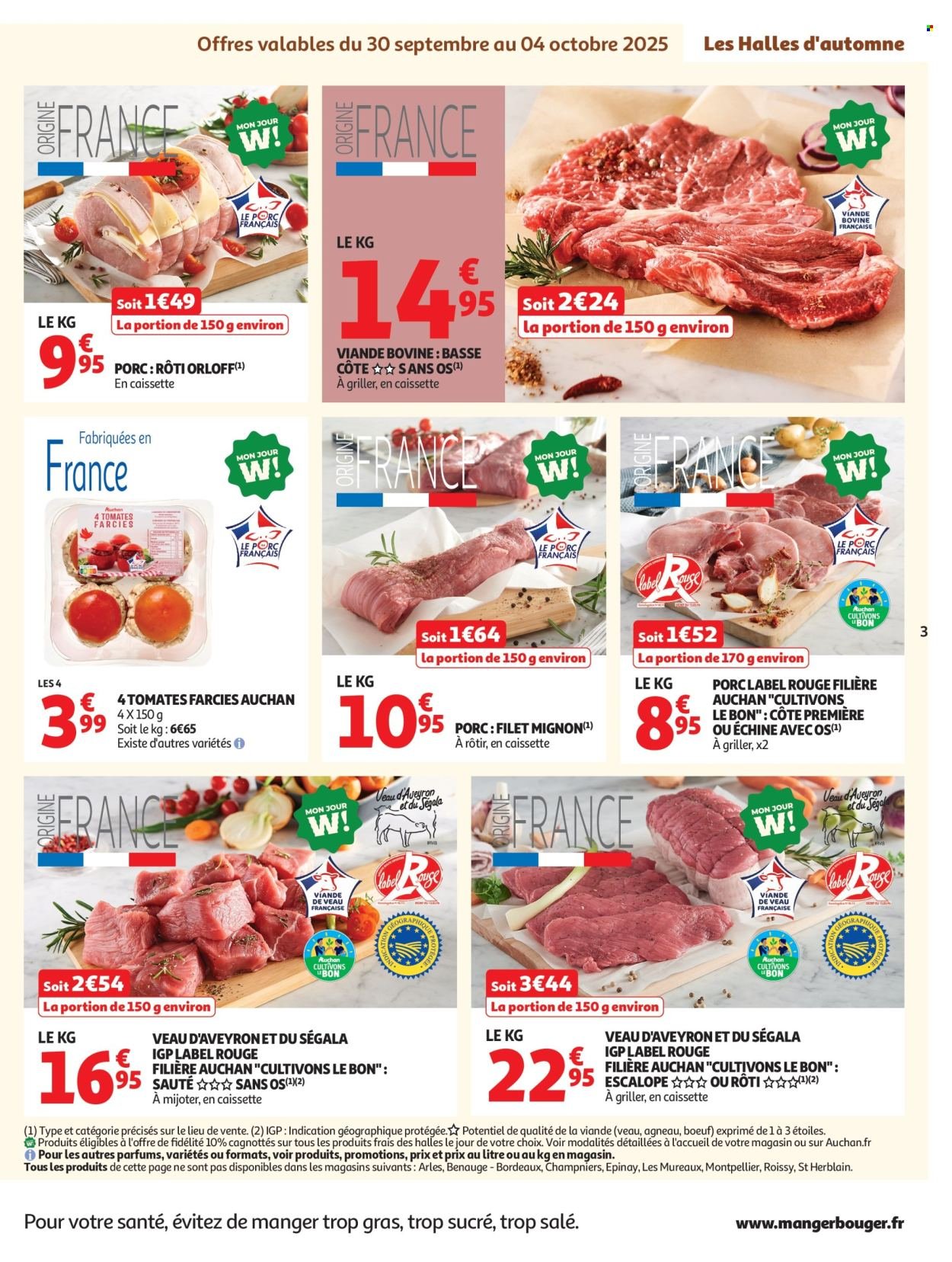 Catalogue AUCHAN - Les Halles d'automne dans votre super (2025-09-30 - 2025-10-11)
