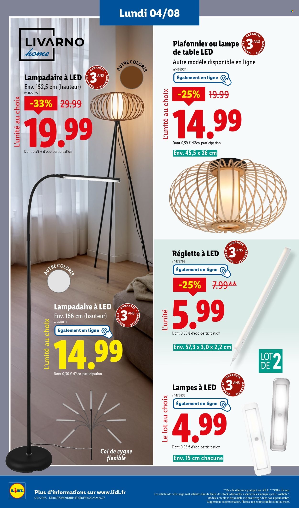 Catalogue LIDL - Les bonnes affaires de la semaine (2025-08-04 - 2025-08-07)